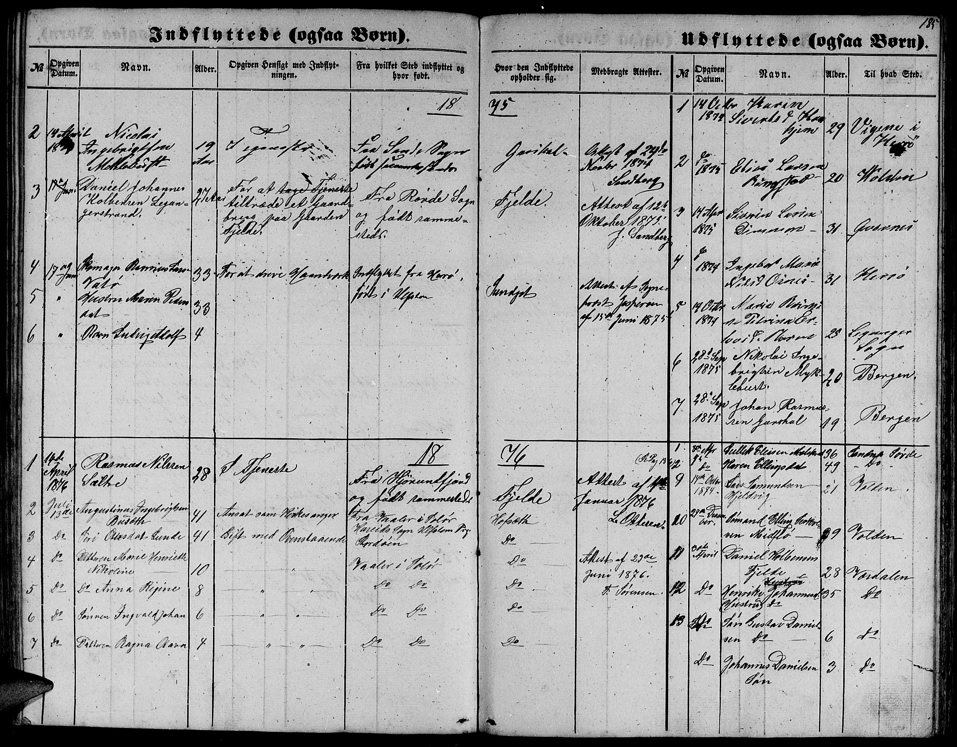 Ministerialprotokoller, klokkerbøker og fødselsregistre - Møre og Romsdal, SAT/A-1454/509/L0111: Parish register (copy) no. 509C01, 1854-1882, p. 185