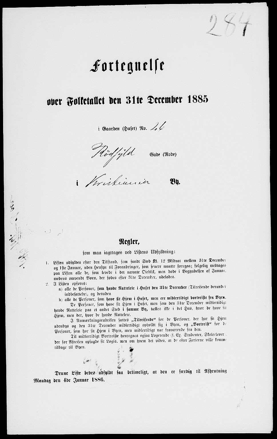 RA, 1885 census for 0301 Kristiania, 1885, p. 7914