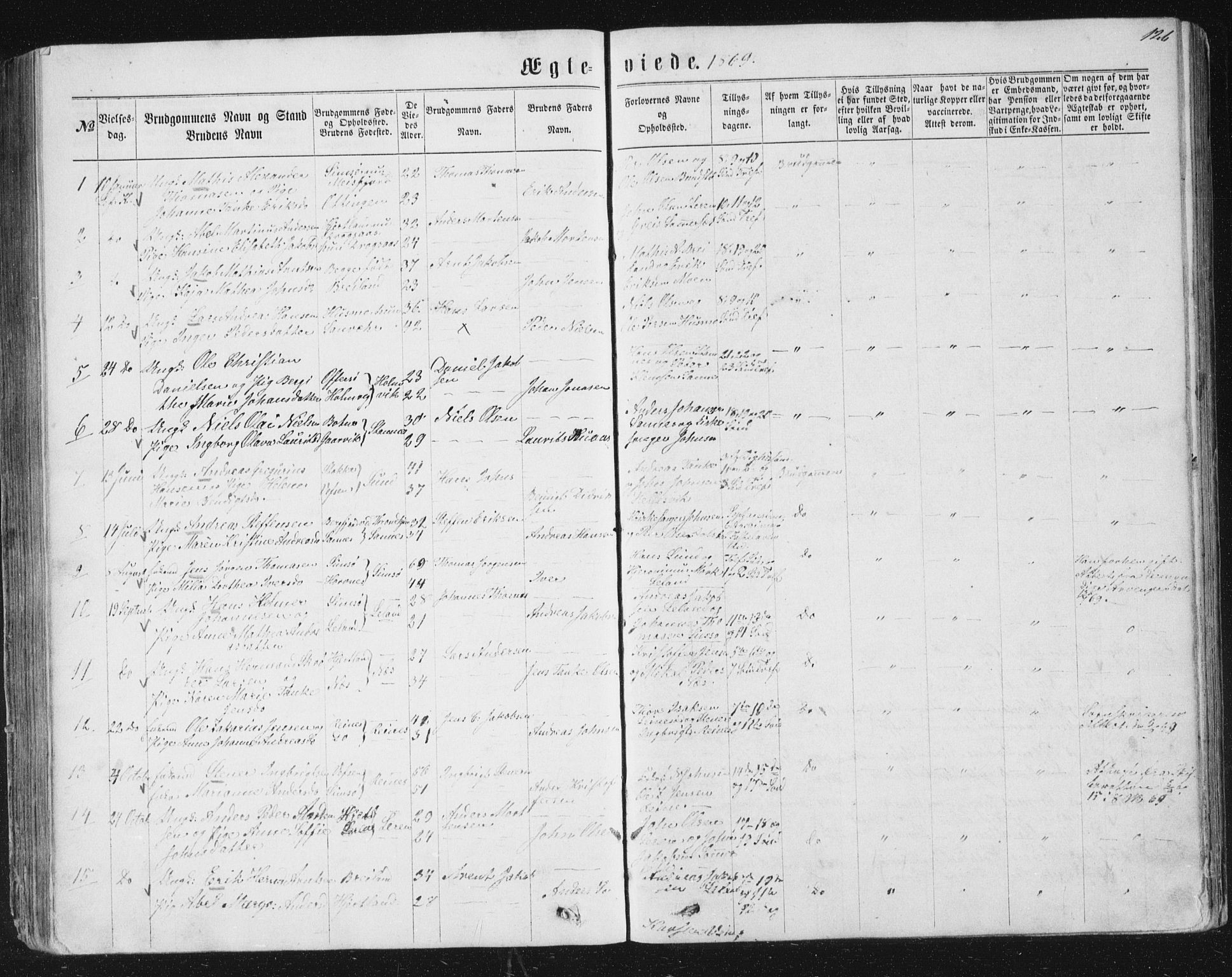 Ministerialprotokoller, klokkerbøker og fødselsregistre - Nordland, AV/SAT-A-1459/831/L0476: Parish register (copy) no. 831C03, 1866-1877, p. 126