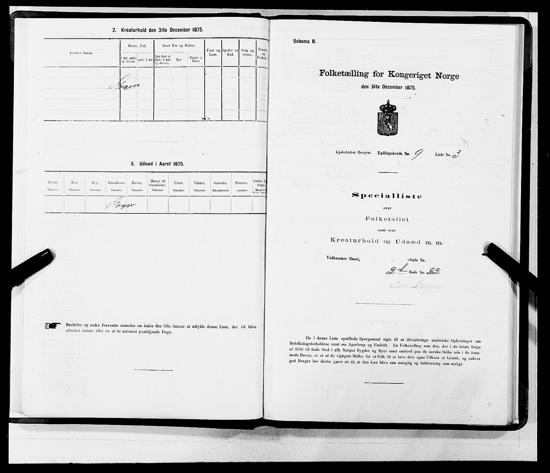 SAB, 1875 census for 1301 Bergen, 1875, p. 420