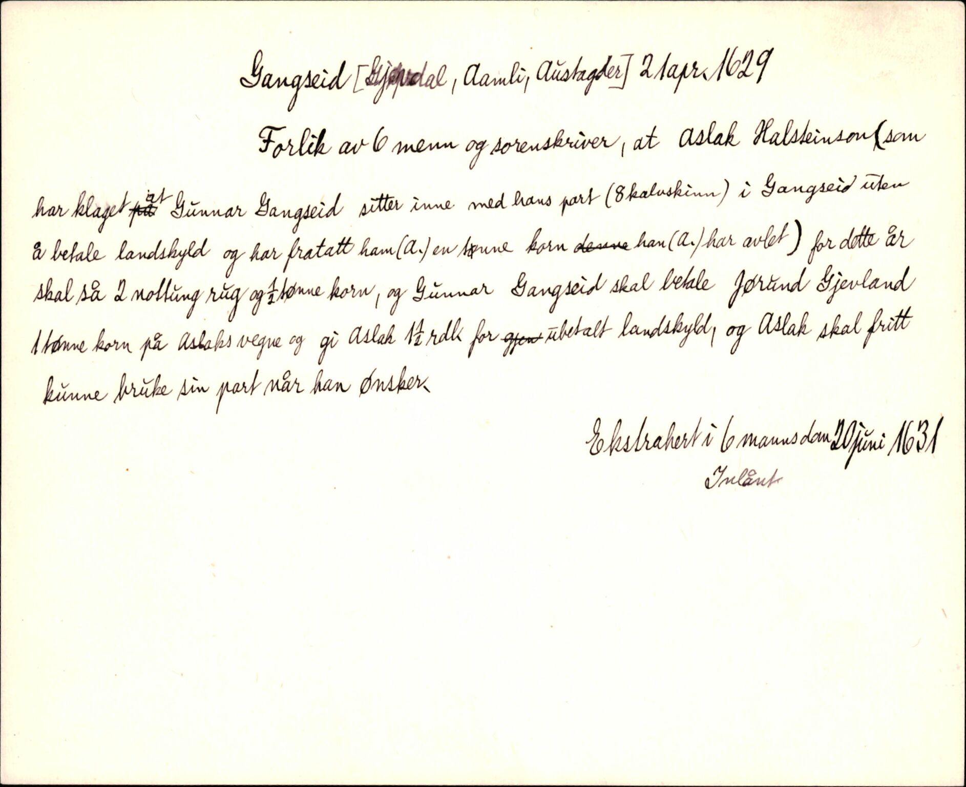 Riksarkivets diplomsamling, AV/RA-EA-5965/F35/F35d/L0003: Innlånte diplomer, seddelregister, 1621-1642, p. 245