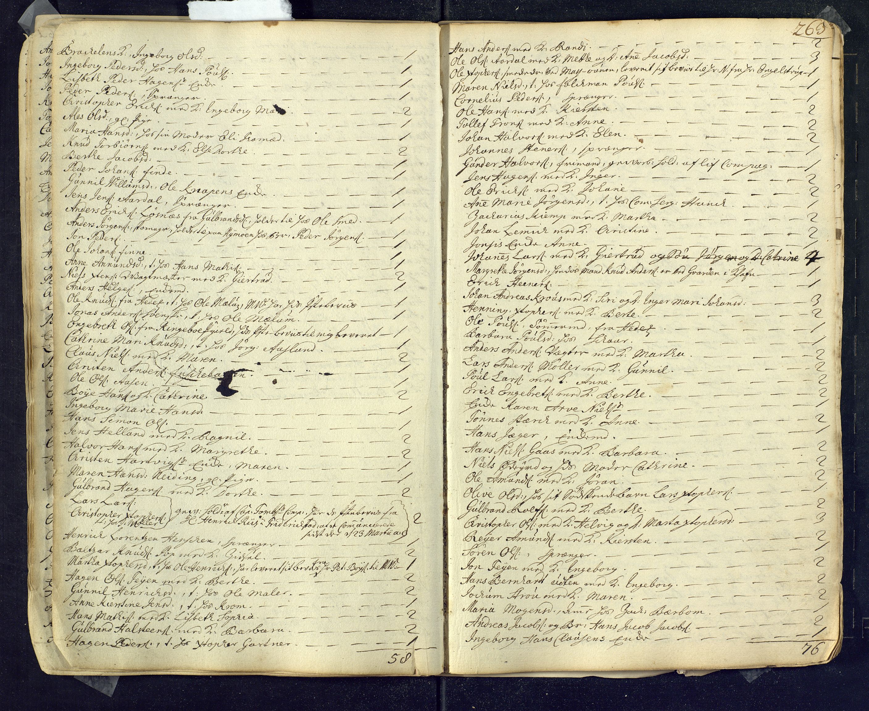 Kongsberg kirkebøker, SAKO/A-22/M/Ma/L0001: Communicants register no. 1, 1731-1739, p. 263