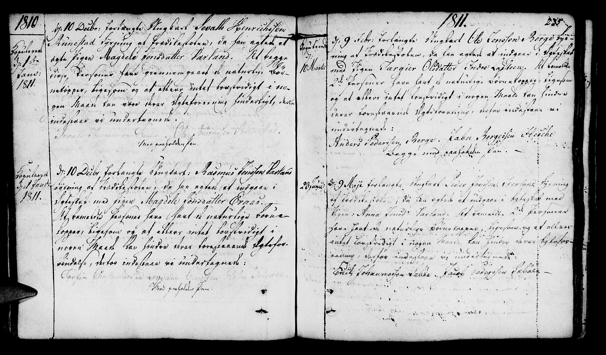 Finnøy sokneprestkontor, SAST/A-101825/H/Ha/Haa/L0005: Parish register (official) no. A 5, 1773-1816, p. 235