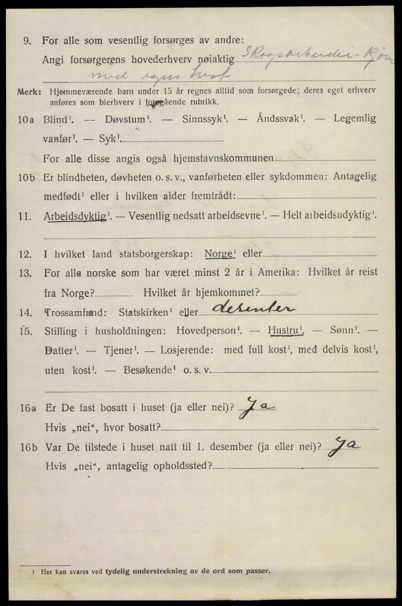 SAKO, 1920 census for Siljan, 1920, p. 446