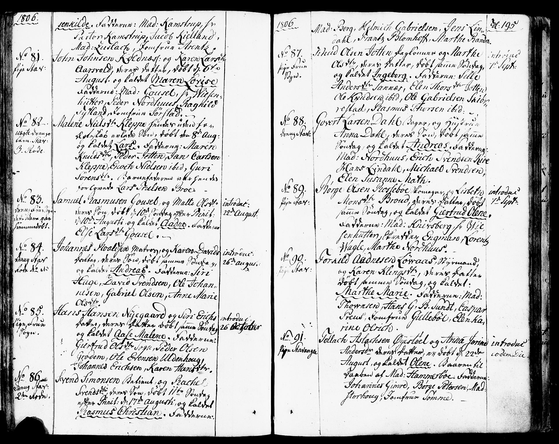 Domkirken sokneprestkontor, SAST/A-101812/001/30/30BB/L0007: Parish register (copy) no. B 7, 1791-1813, p. 195