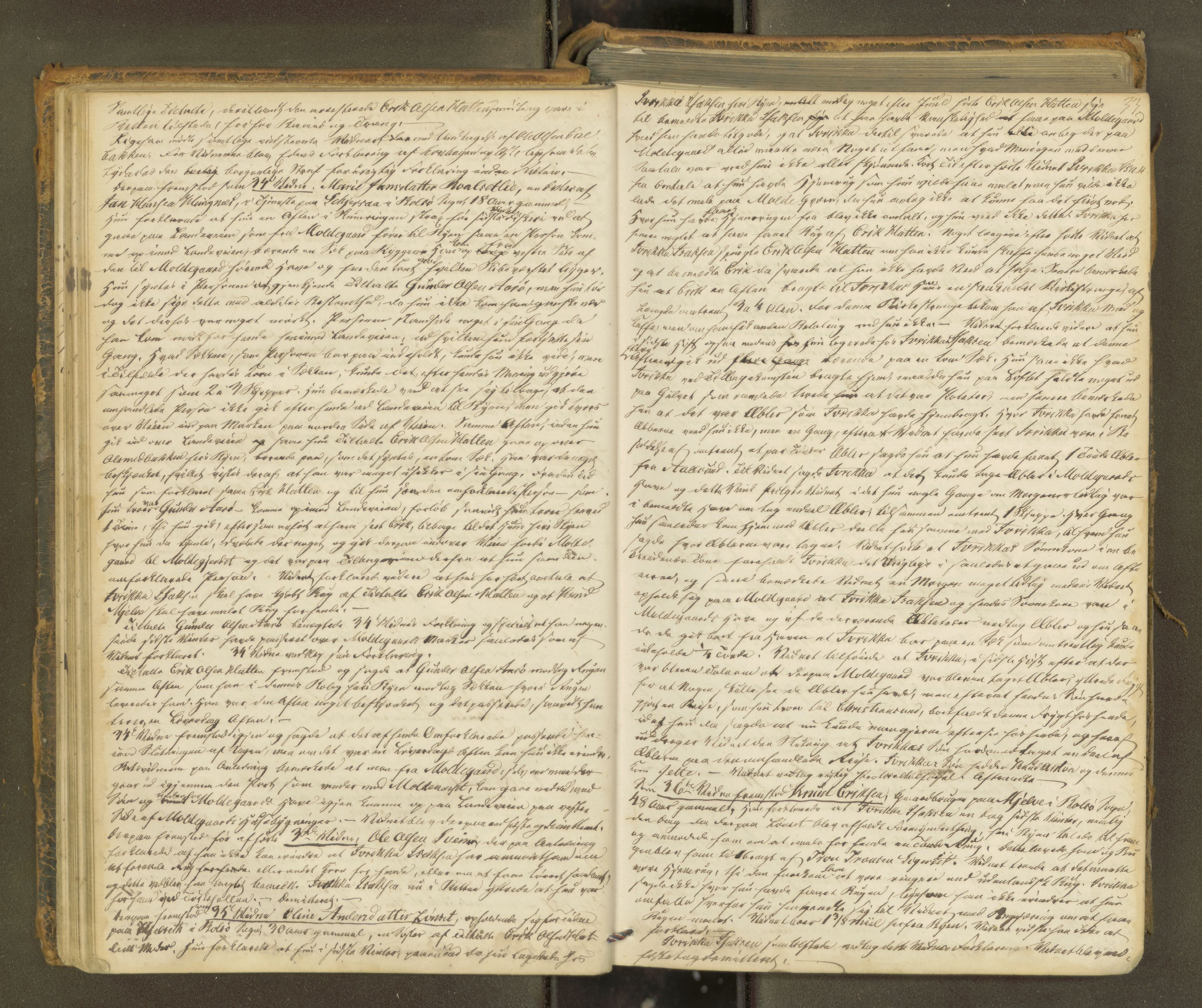 Molde byfogd, AV/SAT-A-0025/1/1A/L0010: Justisprotokoll, 1863-1869, p. 32b-33a
