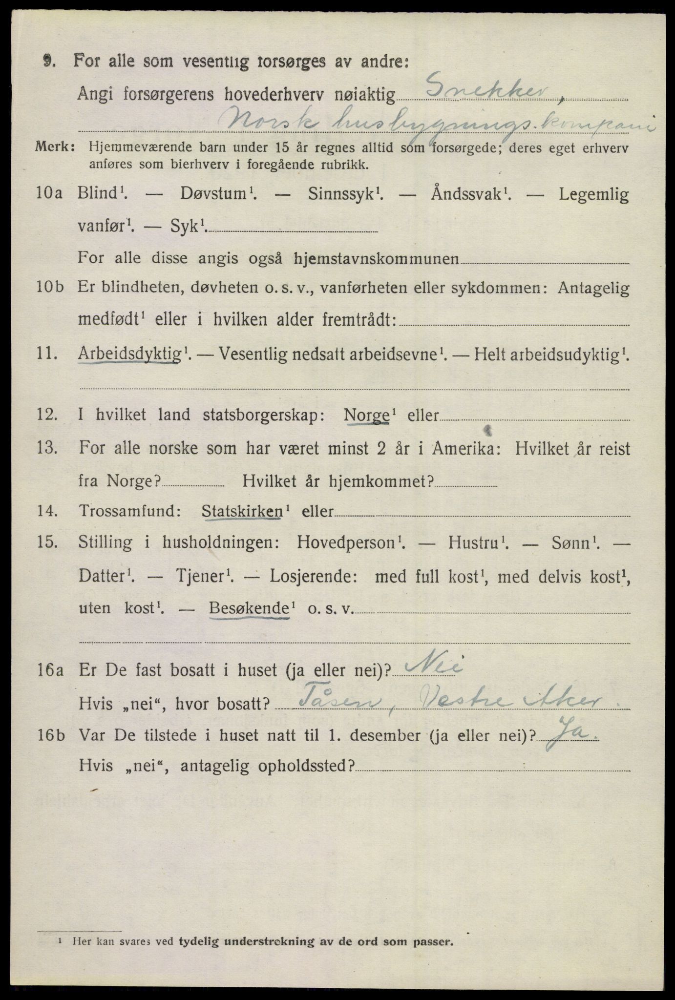 SAKO, 1920 census for Sigdal, 1920, p. 2239