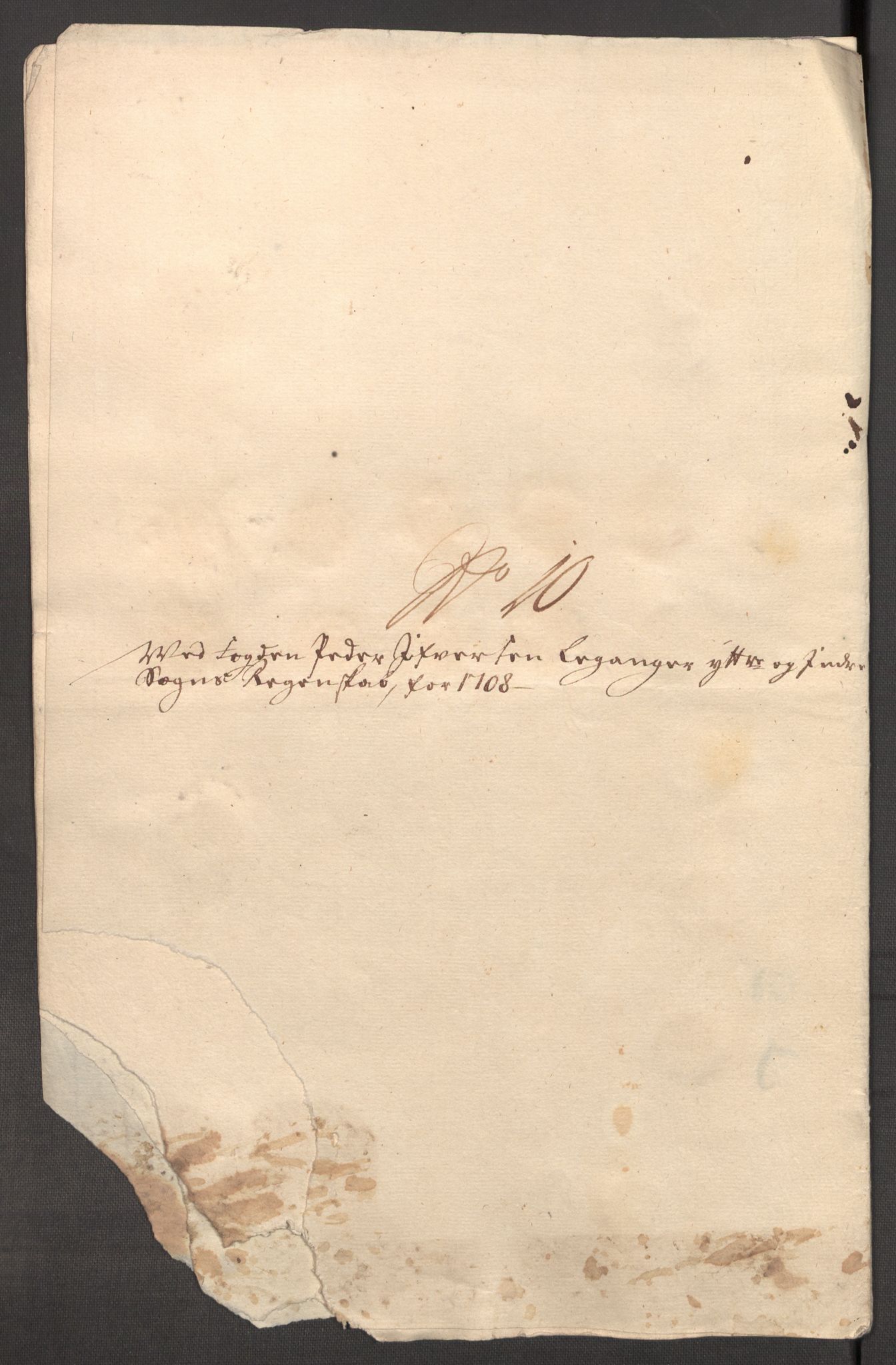 Rentekammeret inntil 1814, Reviderte regnskaper, Fogderegnskap, AV/RA-EA-4092/R52/L3315: Fogderegnskap Sogn, 1708, p. 169