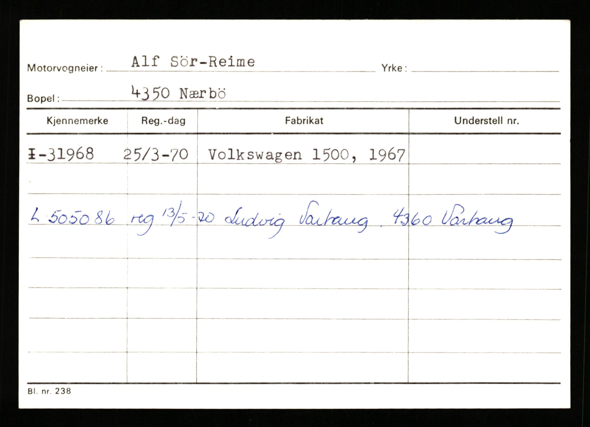 Stavanger trafikkstasjon, AV/SAST-A-101942/0/G/L0005: Registreringsnummer: 23000 - 34245, 1930-1971, p. 2752