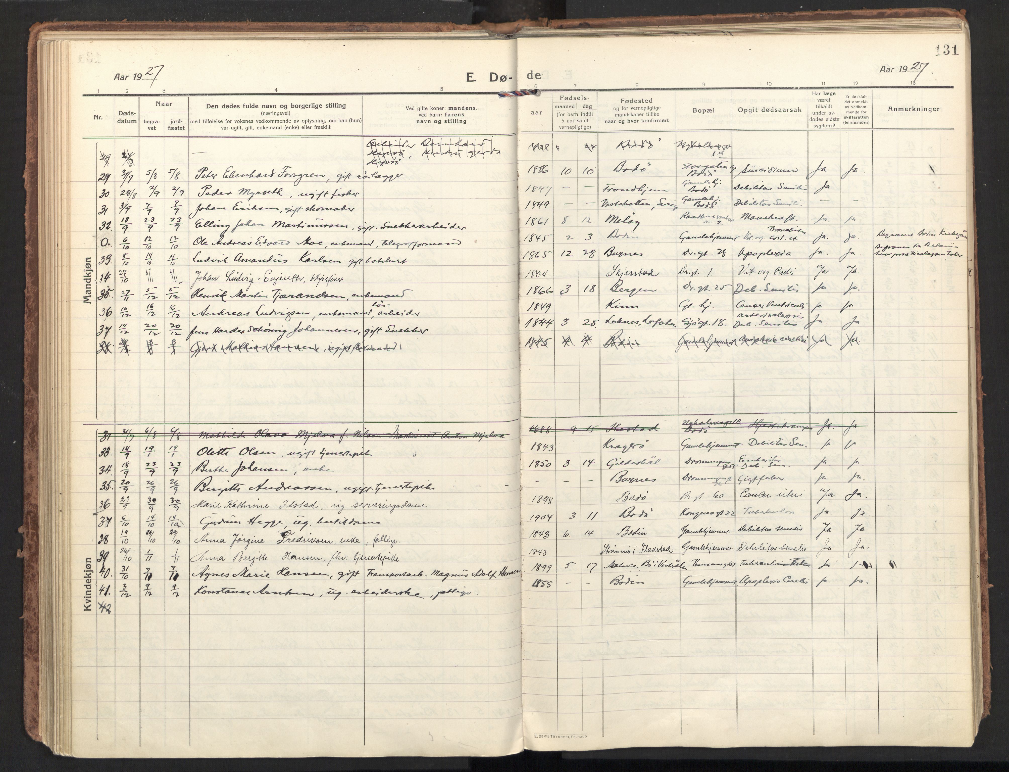 Ministerialprotokoller, klokkerbøker og fødselsregistre - Nordland, SAT/A-1459/801/L0018: Parish register (official) no. 801A18, 1916-1930, p. 131