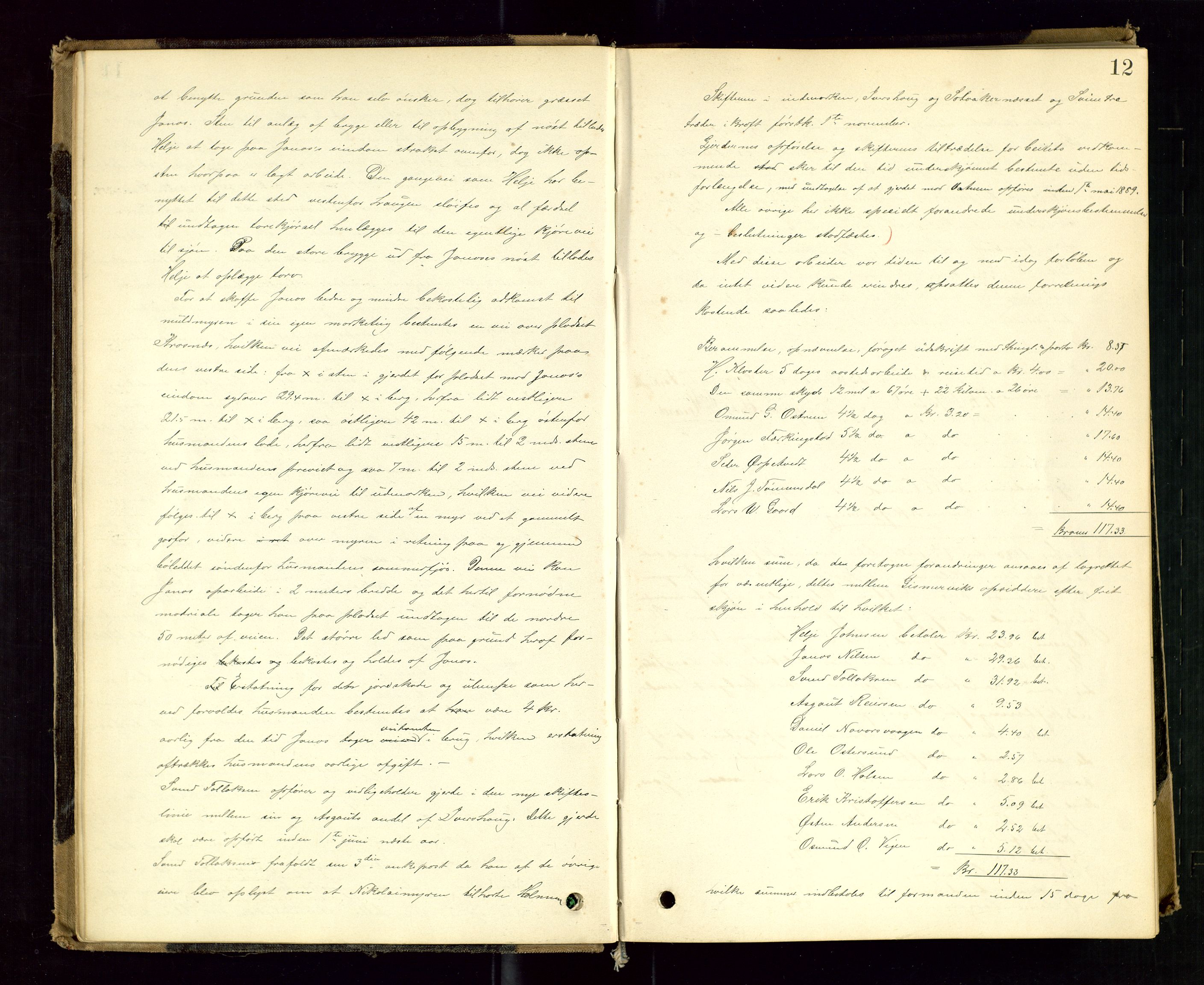 Rogaland jordskifterett, AV/SAST-A-102426/Oa/L0050: Forhandlingsprotokoll, 1884-1894, p. 12