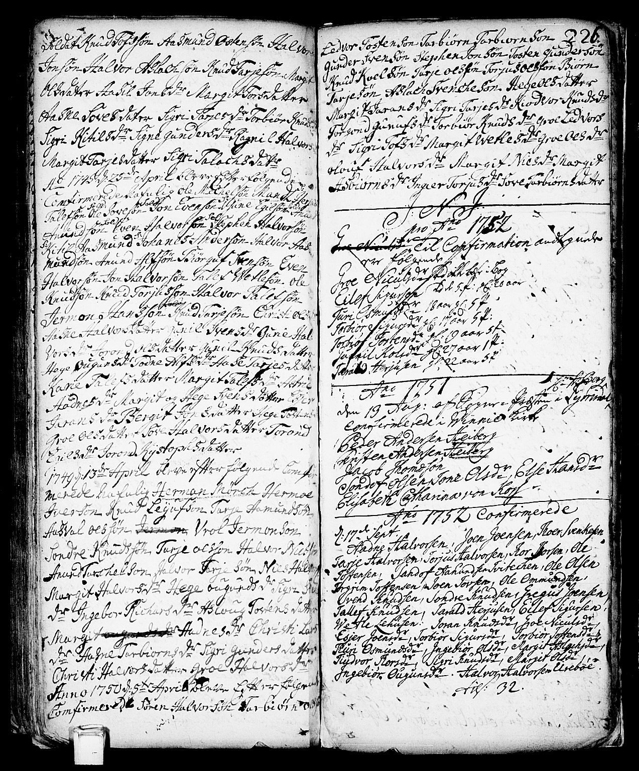 Vinje kirkebøker, SAKO/A-312/F/Fa/L0001: Parish register (official) no. I 1, 1717-1766, p. 226