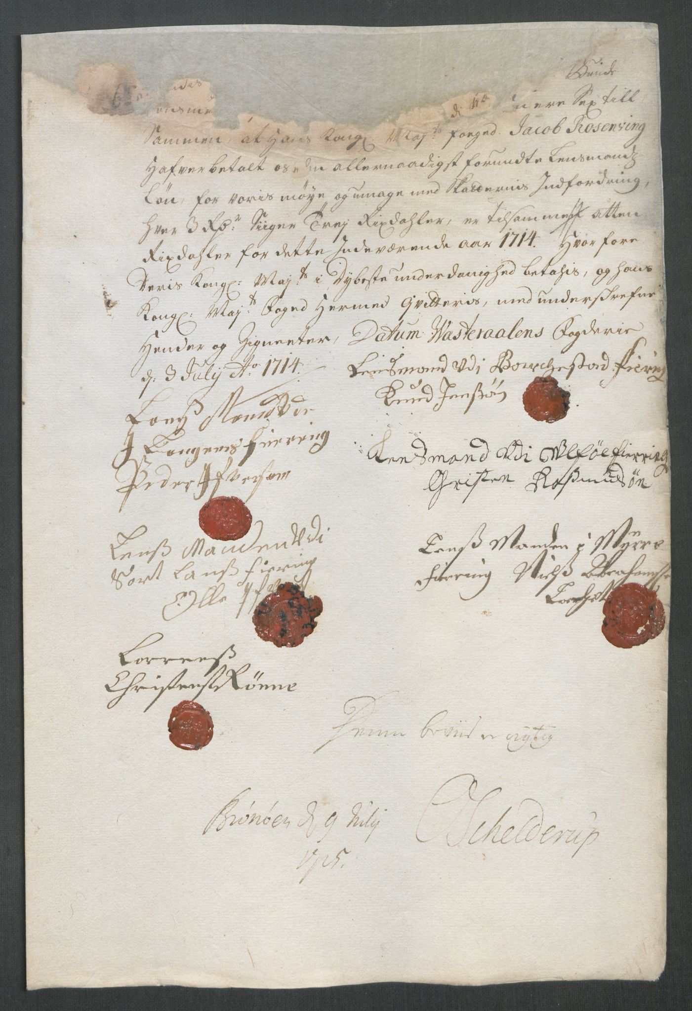 Rentekammeret inntil 1814, Reviderte regnskaper, Fogderegnskap, AV/RA-EA-4092/R67/L4680: Fogderegnskap Vesterålen, Andenes og Lofoten, 1714, p. 273