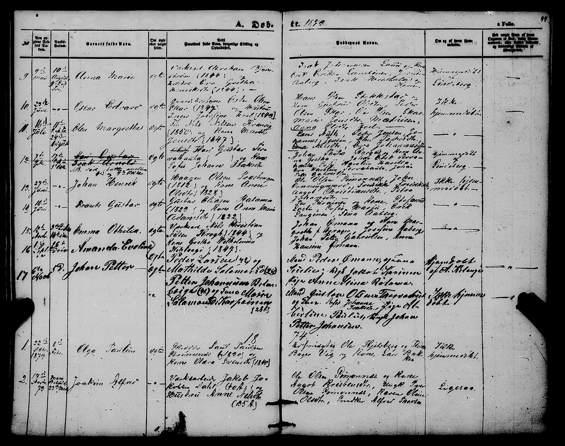 Alta sokneprestkontor, SATØ/S-1338/H/Ha/L0004.kirke: Parish register (official) no. 4, 1858-1880, p. 44