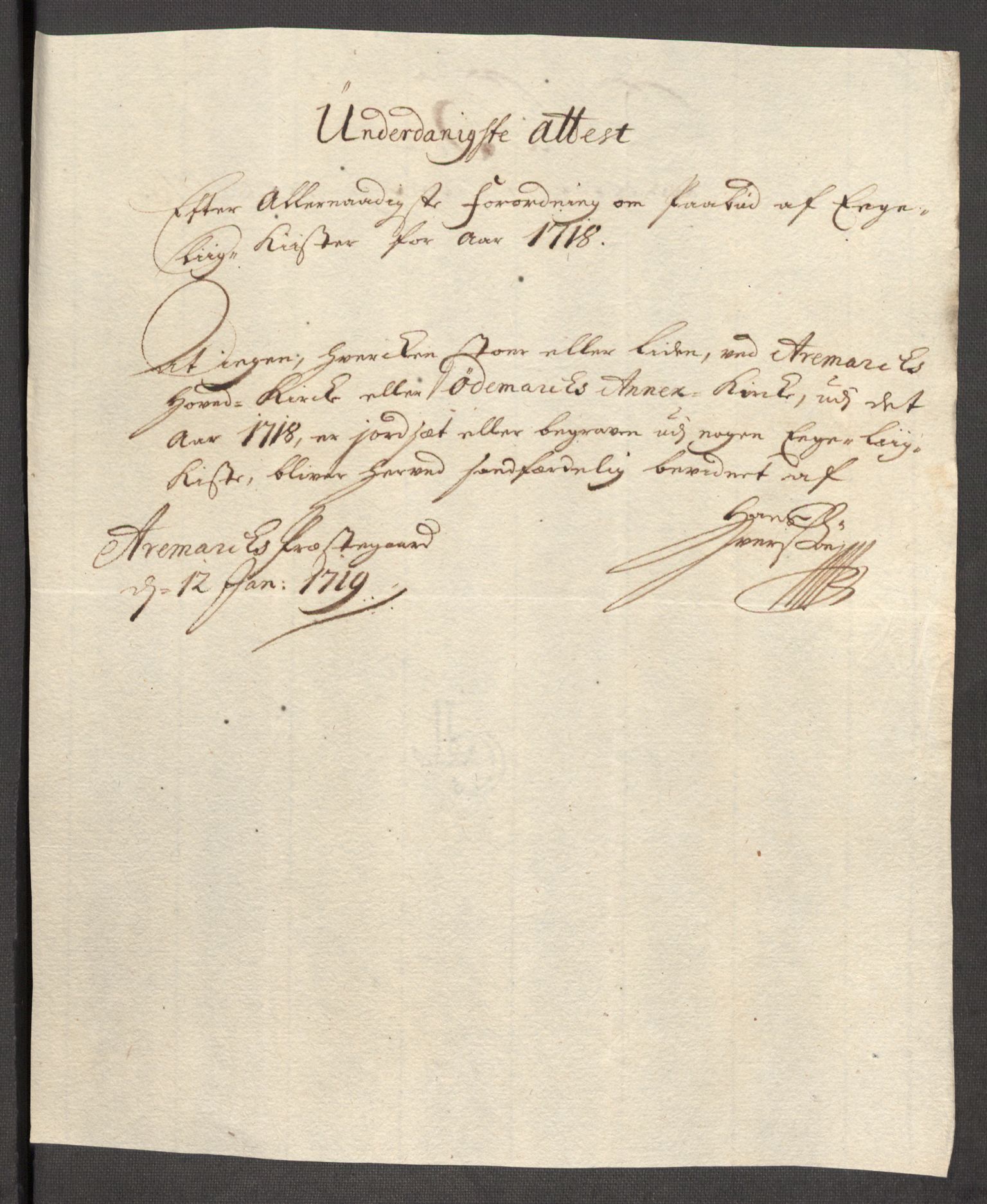 Rentekammeret inntil 1814, Reviderte regnskaper, Fogderegnskap, AV/RA-EA-4092/R01/L0024: Fogderegnskap Idd og Marker, 1717-1718, p. 262