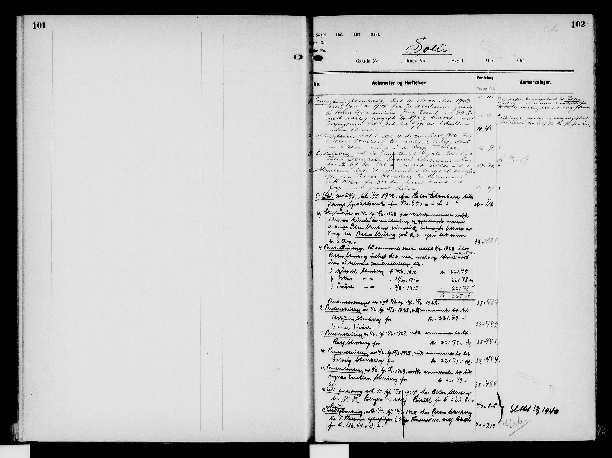 Nord-Hedmark sorenskriveri, SAH/TING-012/H/Ha/Had/Hade/L0008: Mortgage register no. 4.8, 1923-1940, p. 101-102