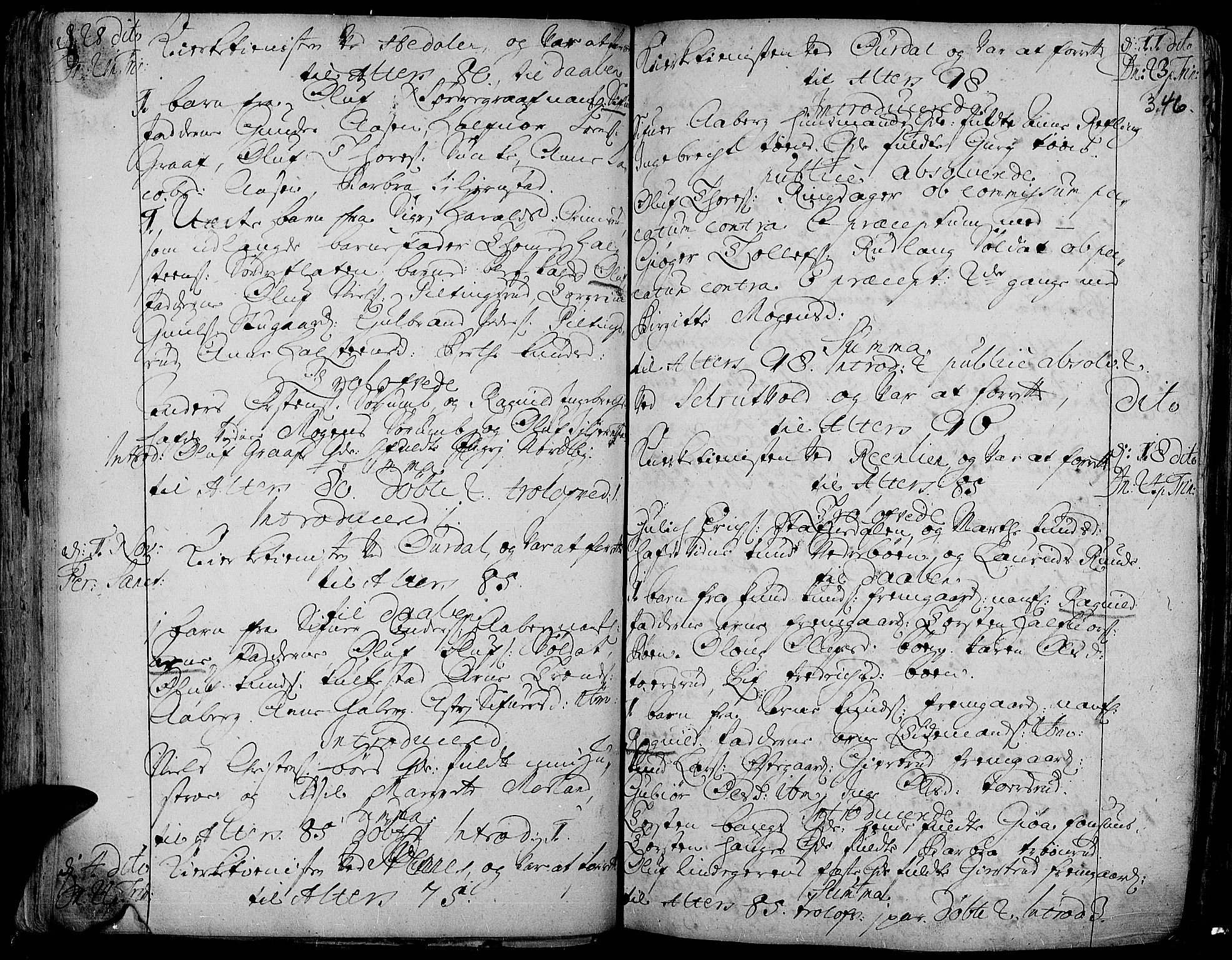 Aurdal prestekontor, AV/SAH-PREST-126/H/Ha/Haa/L0001: Parish register (official) no. 1-3, 1692-1730, p. 346