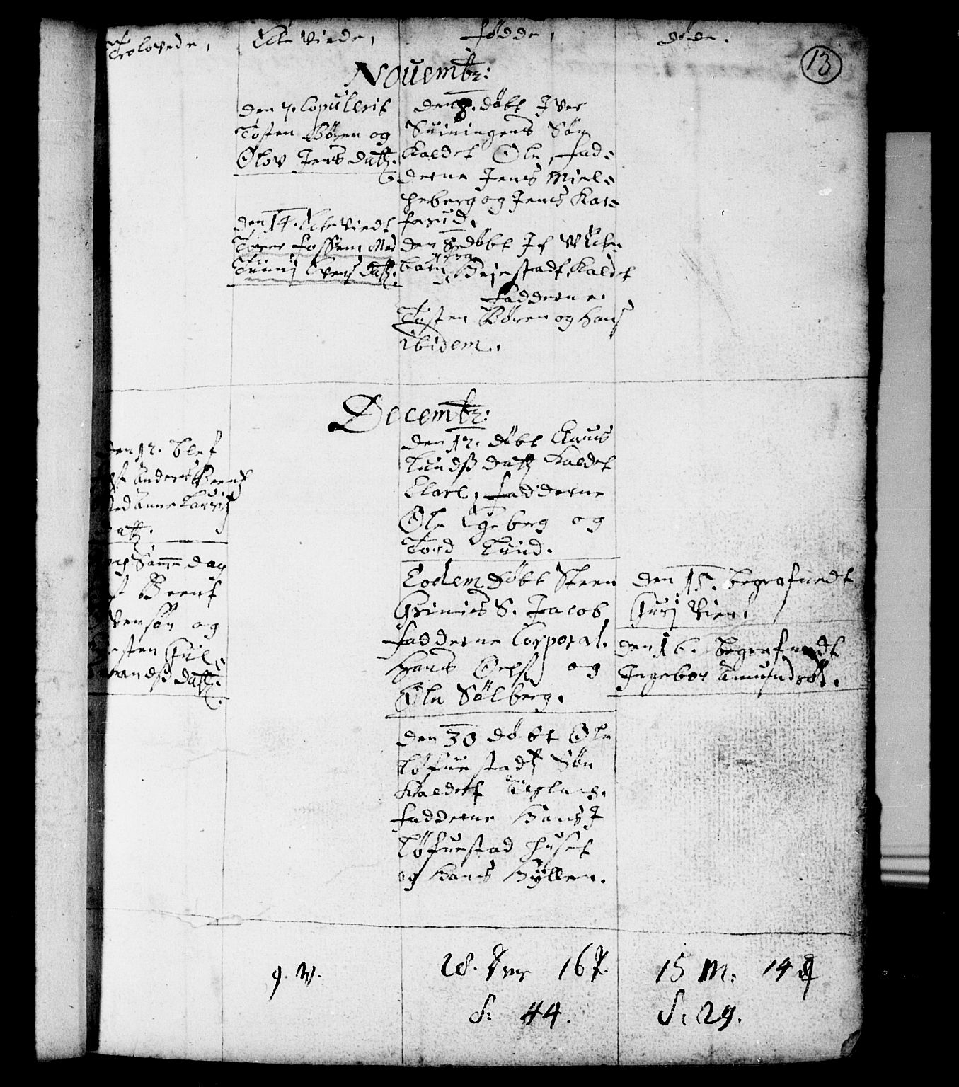 Spydeberg prestekontor Kirkebøker, AV/SAO-A-10924/F/Fa/L0001: Parish register (official) no. I 1, 1696-1738, p. 13