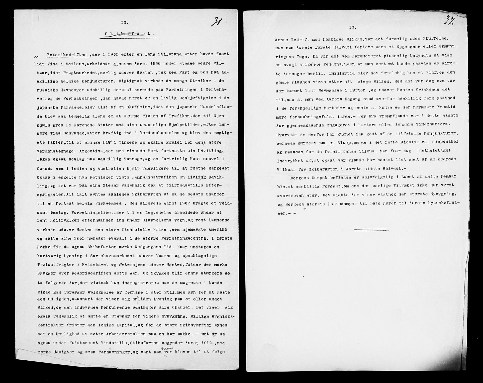 Statistisk sentralbyrå, Næringsøkonomiske emner, Generelt - Amtmennenes femårsberetninger, AV/RA-S-2233/F/Fa/L0116: --, 1906-1915, p. 250