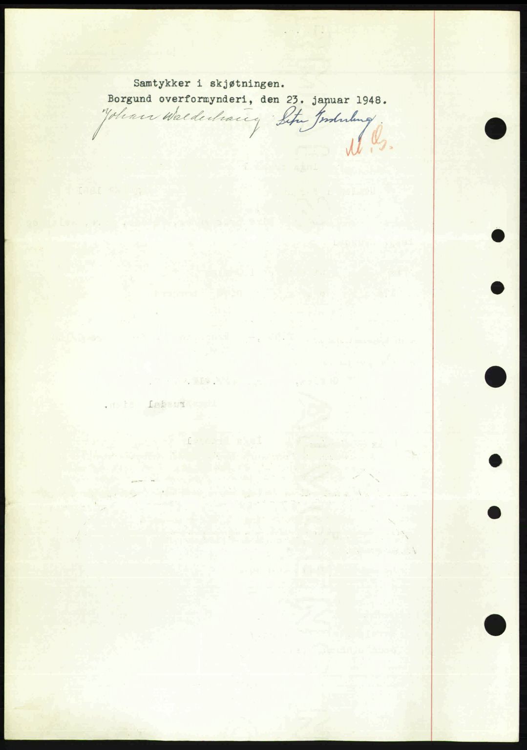 Nordre Sunnmøre sorenskriveri, AV/SAT-A-0006/1/2/2C/2Ca: Mortgage book no. A26, 1947-1948, Diary no: : 215/1948