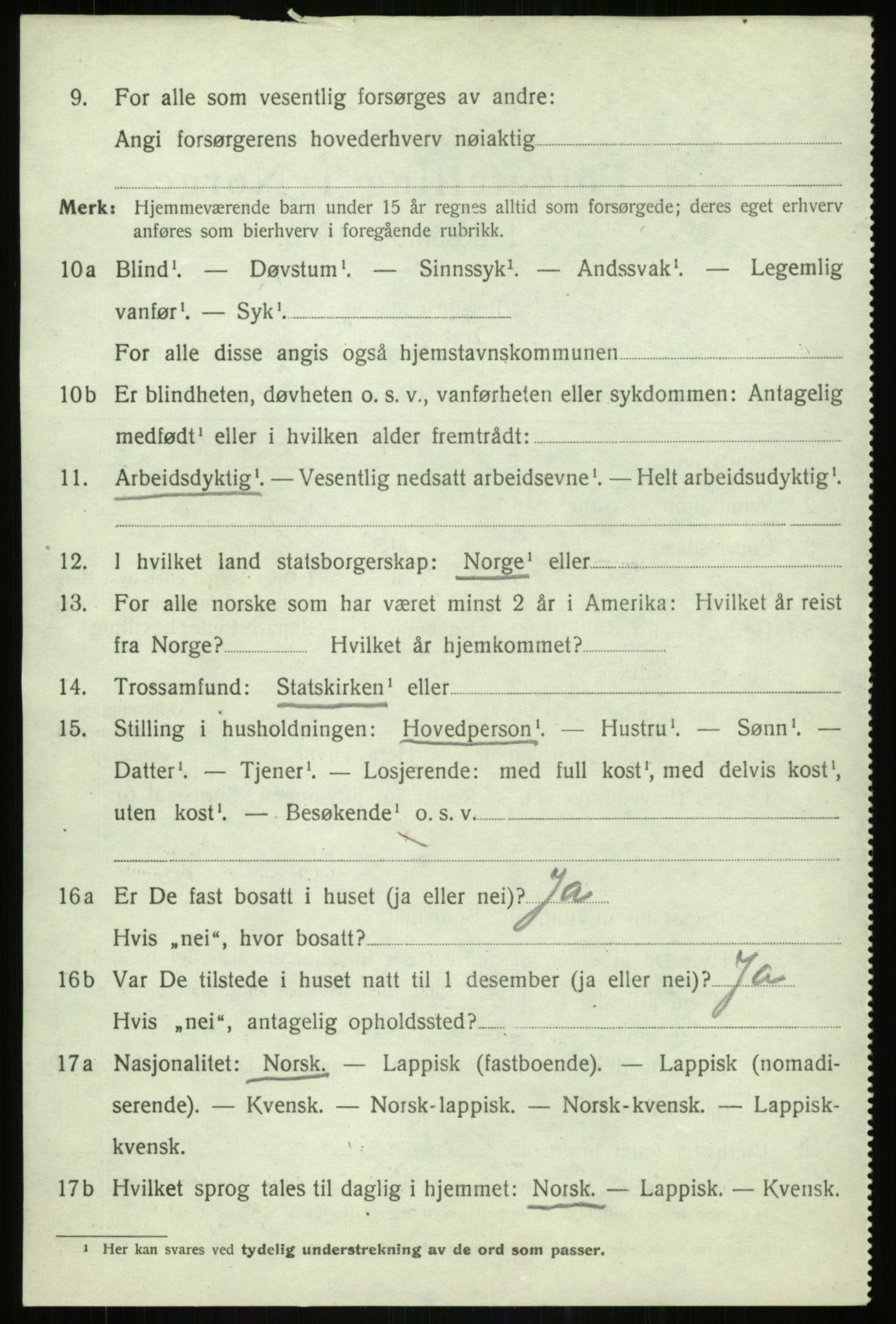 SATØ, 1920 census for Lenvik, 1920, p. 12287