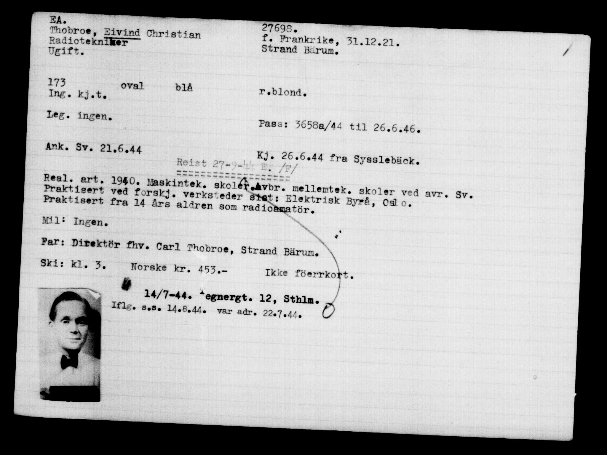 Den Kgl. Norske Legasjons Flyktningskontor, AV/RA-S-6753/V/Va/L0011: Kjesäterkartoteket.  Flyktningenr. 25300-28349, 1940-1945, p. 2551