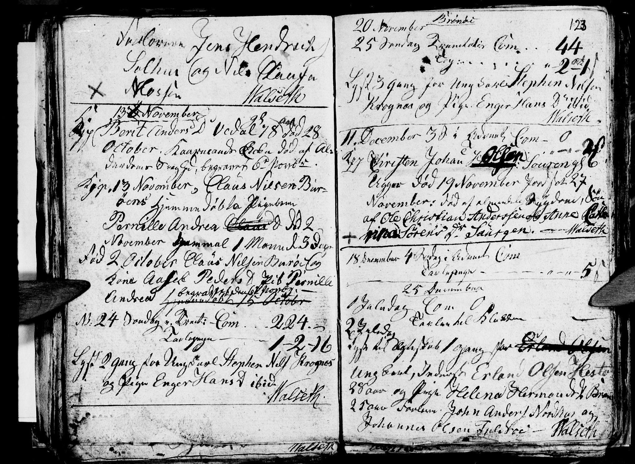 Ministerialprotokoller, klokkerbøker og fødselsregistre - Nordland, AV/SAT-A-1459/813/L0210: Parish register (copy) no. 813C02, 1825-1836, p. 123