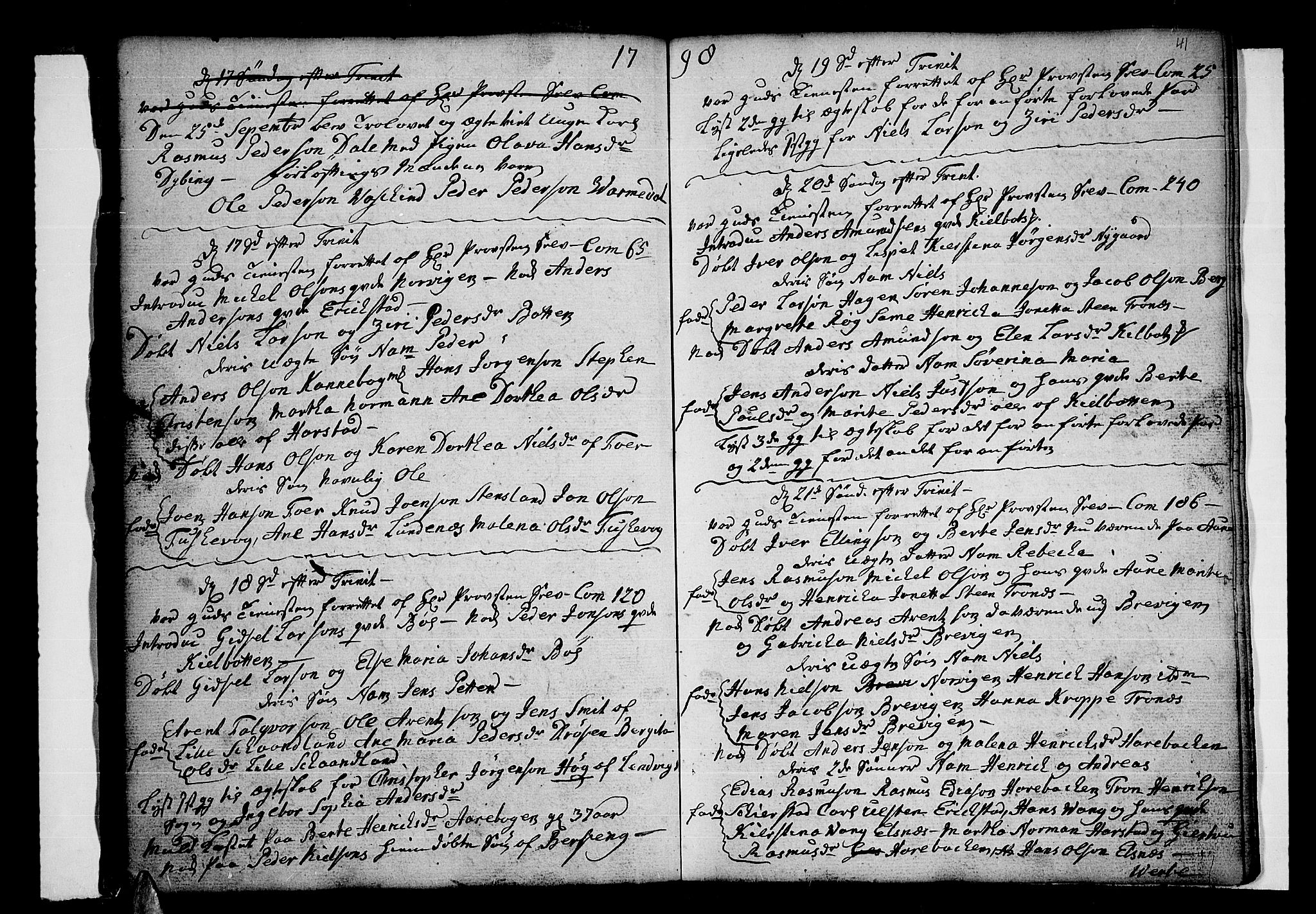 Trondenes sokneprestkontor, AV/SATØ-S-1319/H/Hb/L0002klokker: Parish register (copy) no. 2, 1795-1818, p. 41