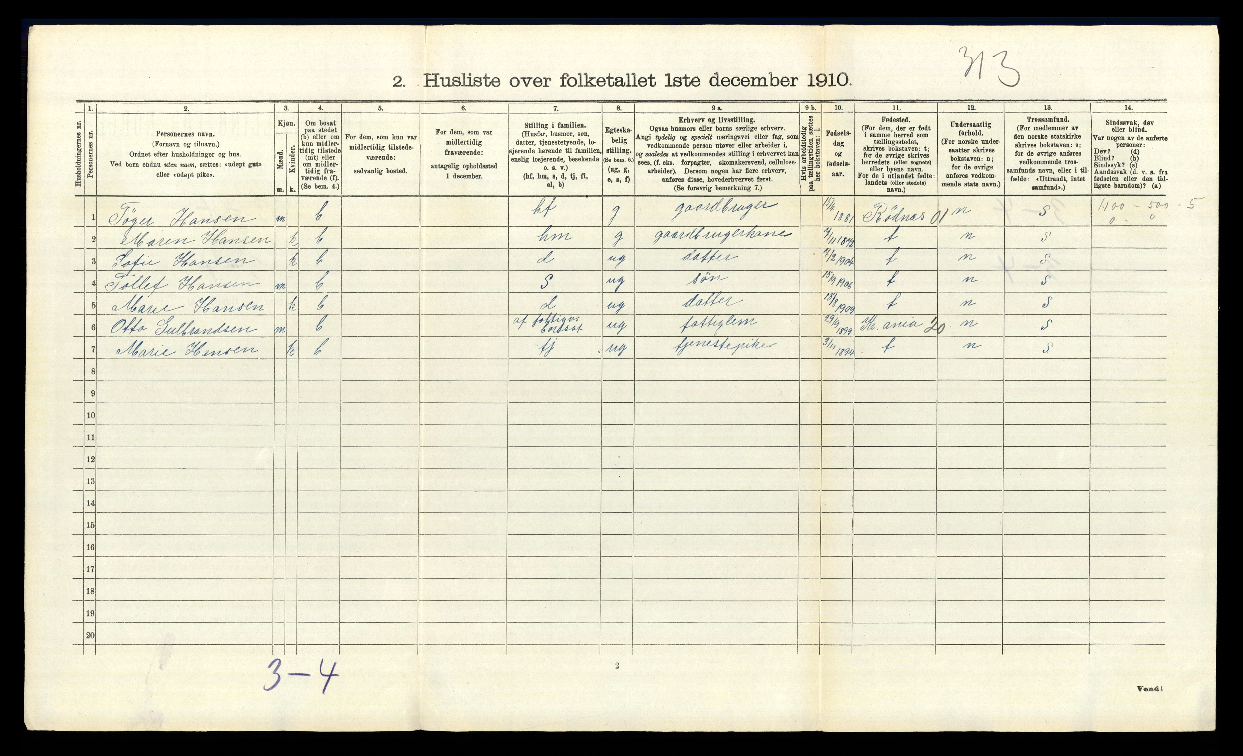 RA, 1910 census for Eidsberg, 1910, p. 1793