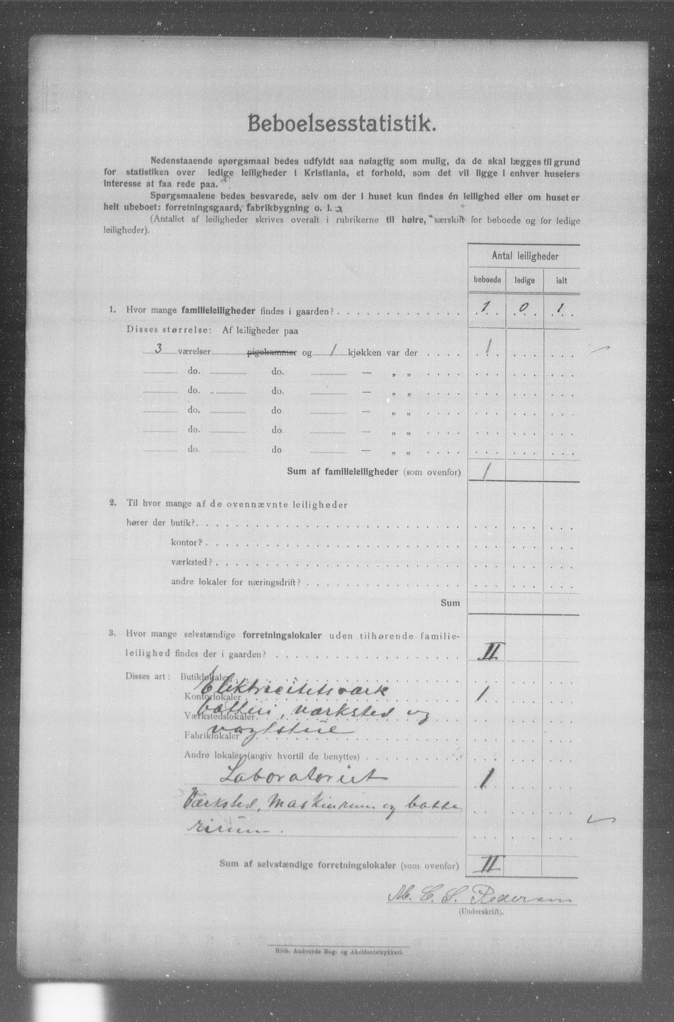 OBA, Municipal Census 1904 for Kristiania, 1904, p. 7050