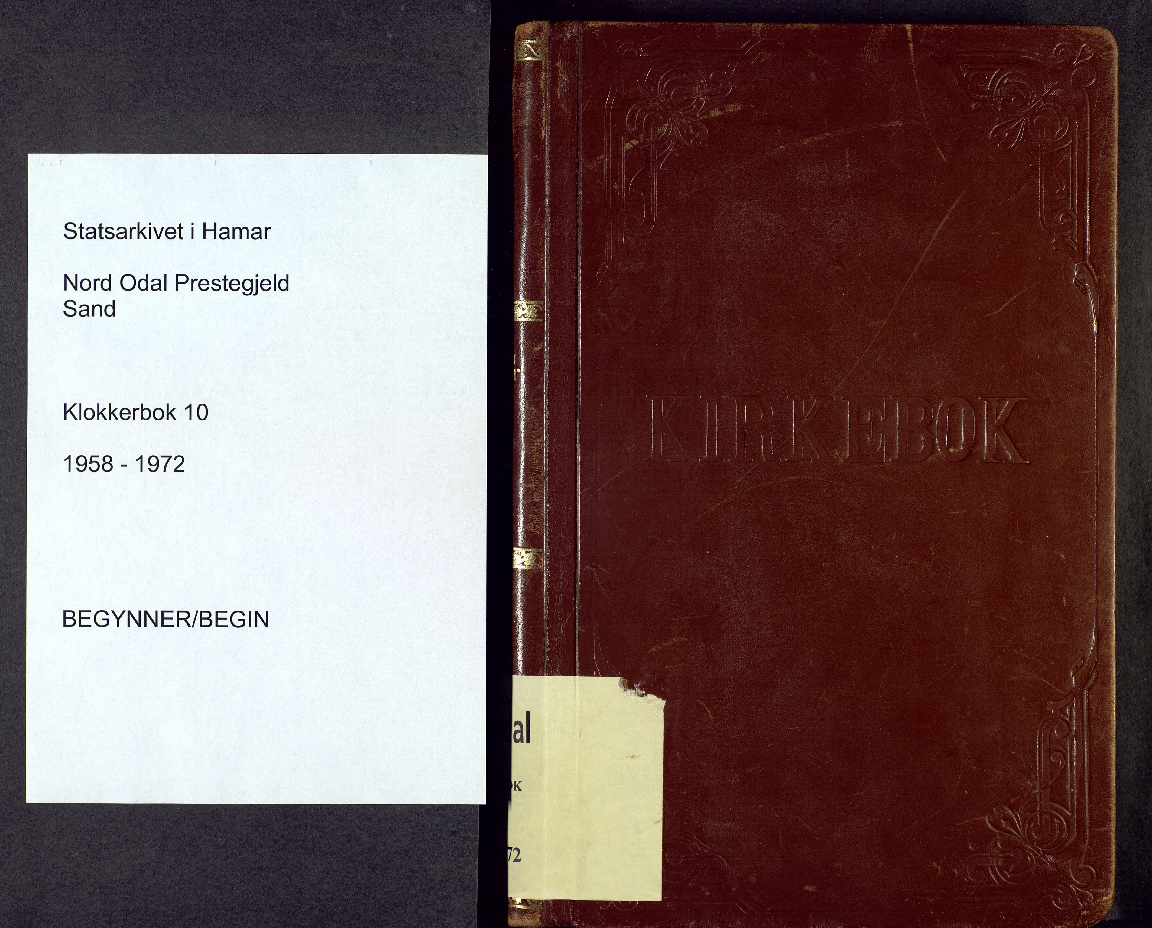 Nord-Odal prestekontor, SAH/PREST-032/H/Ha/Hab/L0010: Parish register (copy) no. 10, 1958-1972