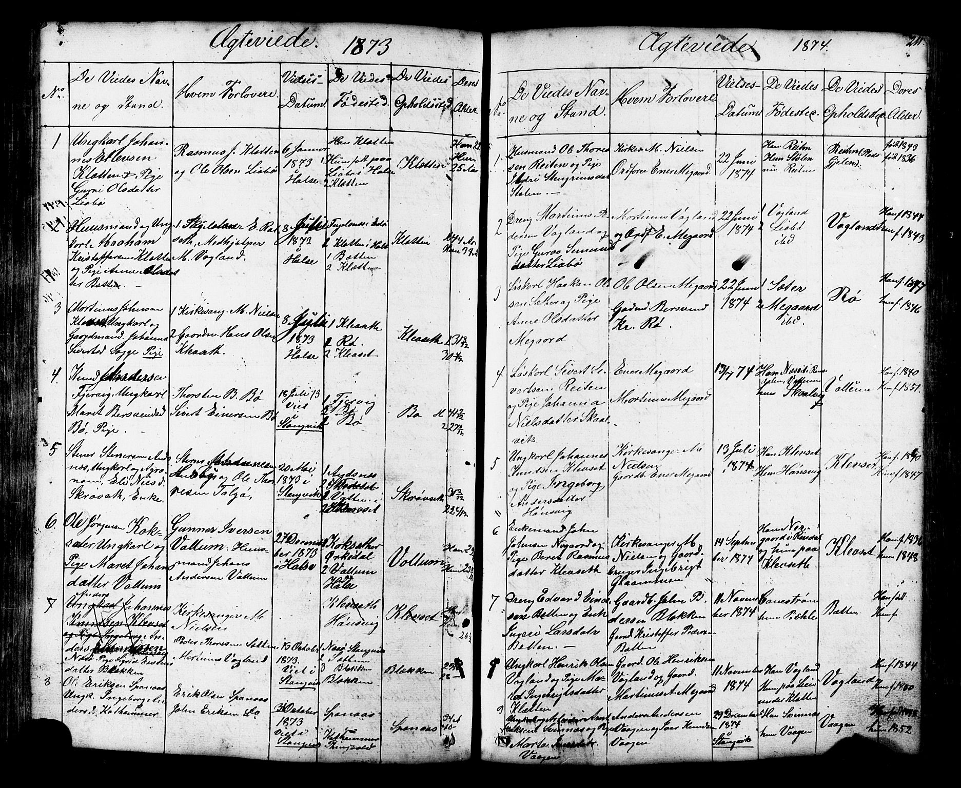 Ministerialprotokoller, klokkerbøker og fødselsregistre - Møre og Romsdal, SAT/A-1454/576/L0890: Parish register (copy) no. 576C01, 1837-1908, p. 211