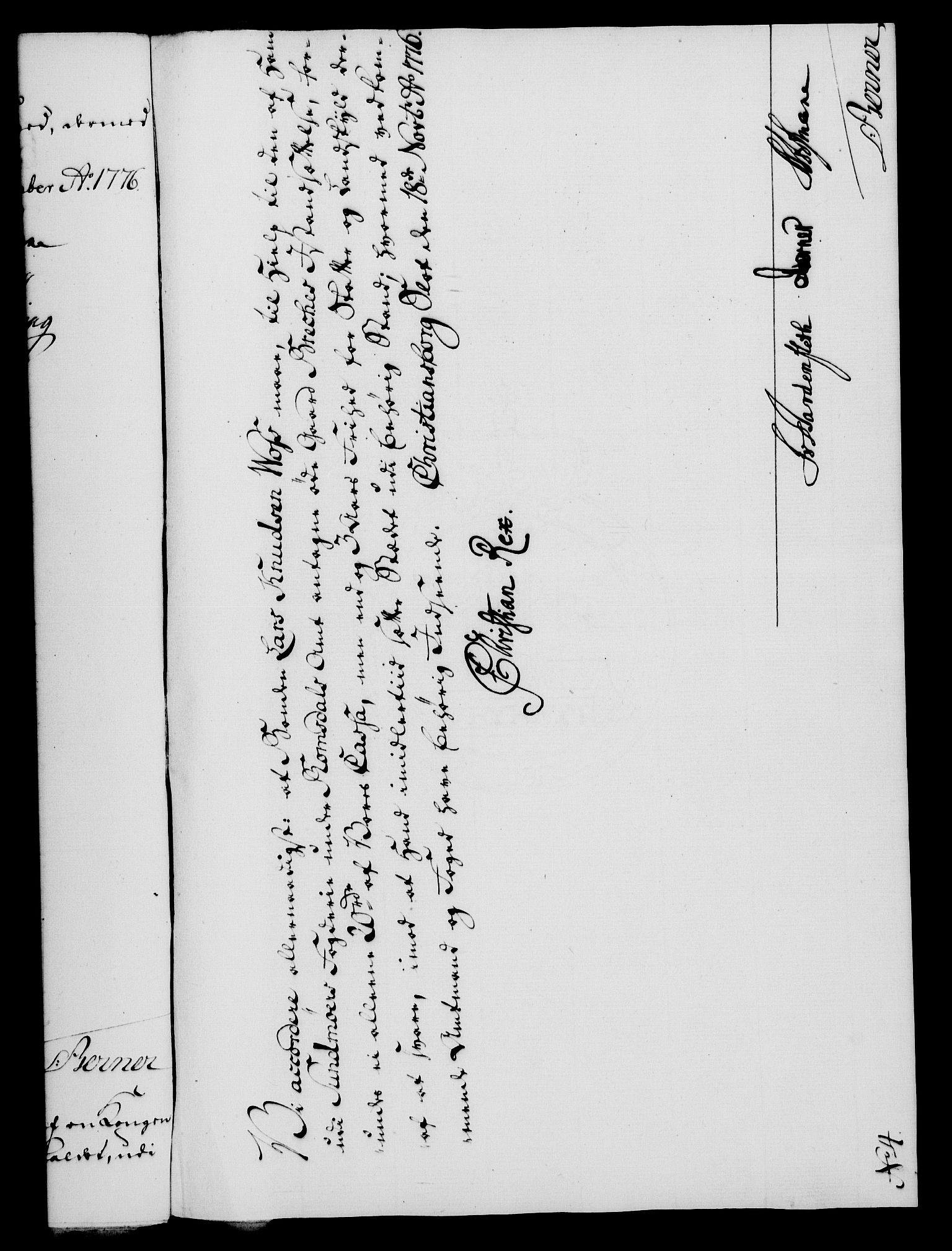 Rentekammeret, Kammerkanselliet, RA/EA-3111/G/Gf/Gfa/L0058: Norsk relasjons- og resolusjonsprotokoll (merket RK 52.58), 1776, p. 219
