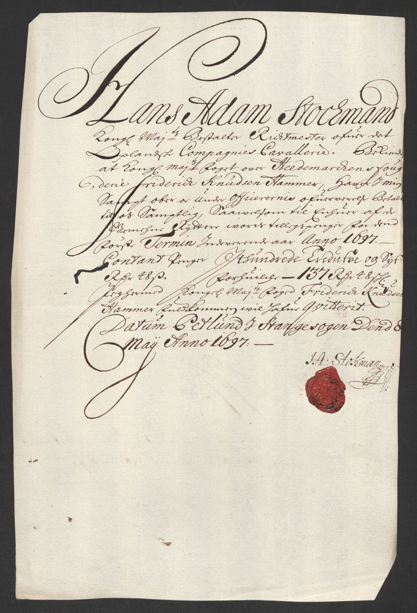 Rentekammeret inntil 1814, Reviderte regnskaper, Fogderegnskap, AV/RA-EA-4092/R16/L1037: Fogderegnskap Hedmark, 1697-1698, p. 144