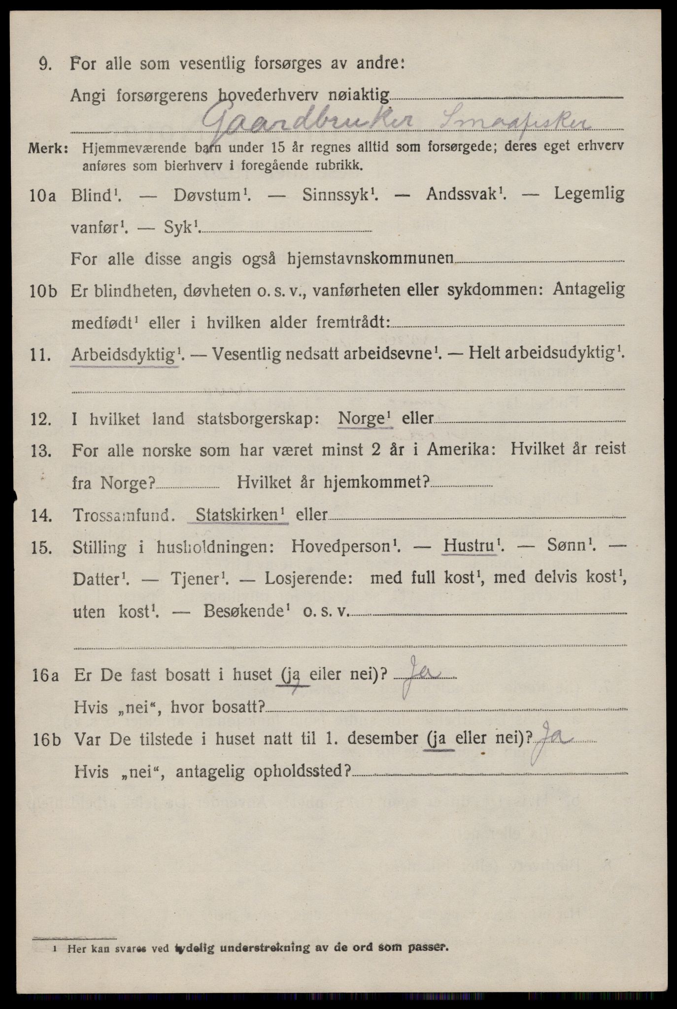 SAST, 1920 census for Hetland, 1920, p. 25108