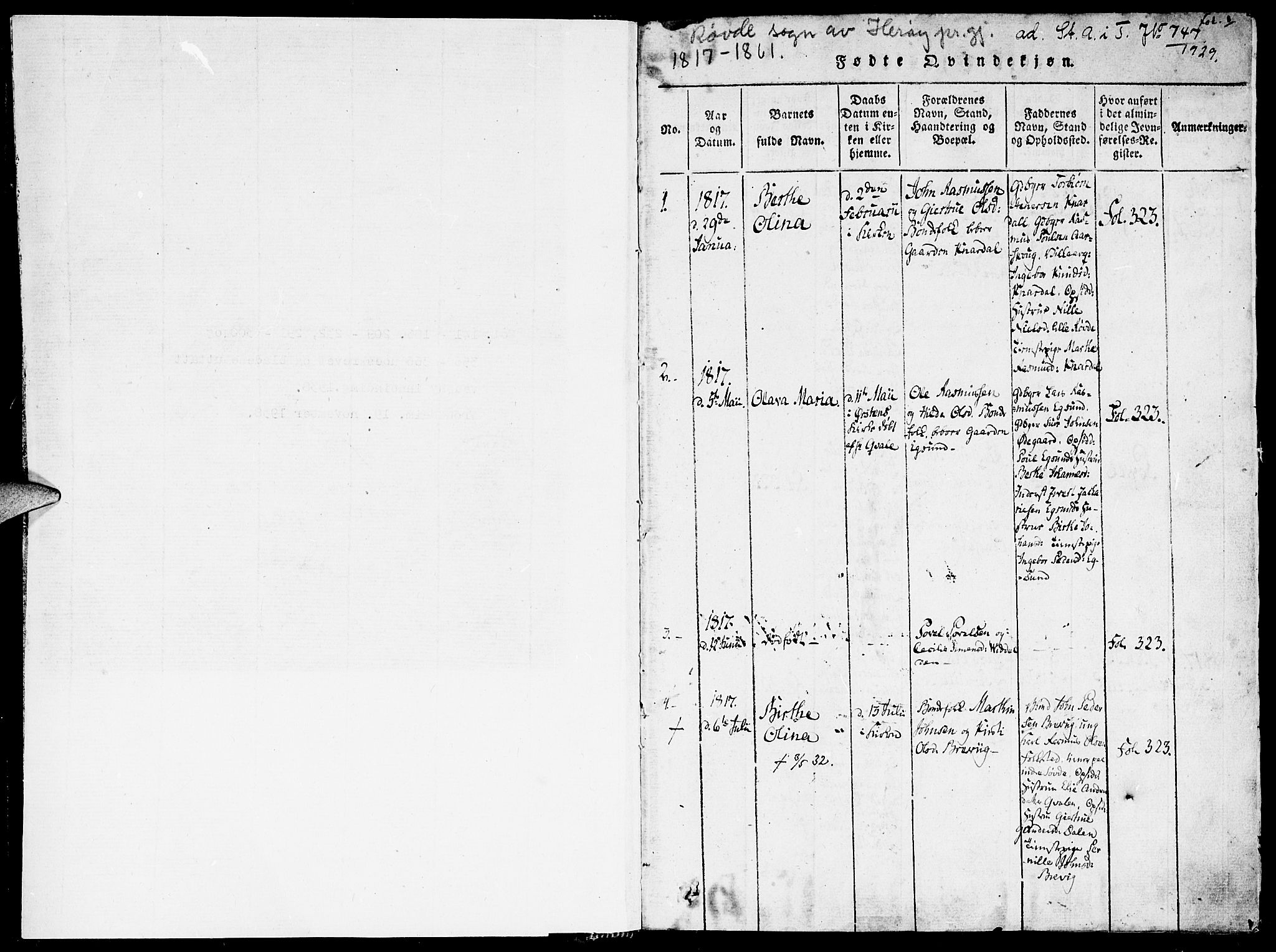 Ministerialprotokoller, klokkerbøker og fødselsregistre - Møre og Romsdal, AV/SAT-A-1454/504/L0054: Parish register (official) no. 504A01, 1816-1861, p. 1