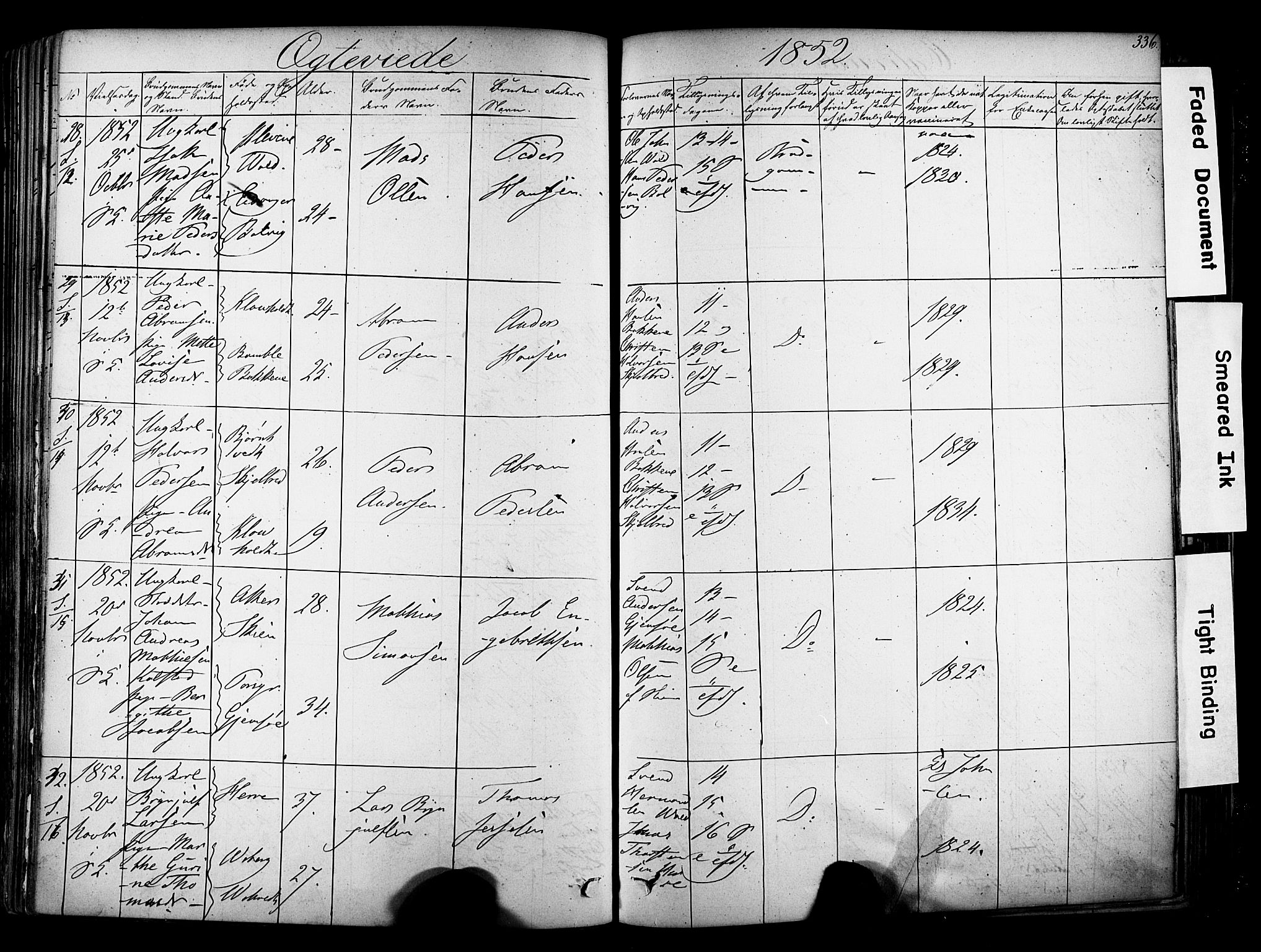 Solum kirkebøker, SAKO/A-306/F/Fa/L0006: Parish register (official) no. I 6, 1844-1855, p. 336