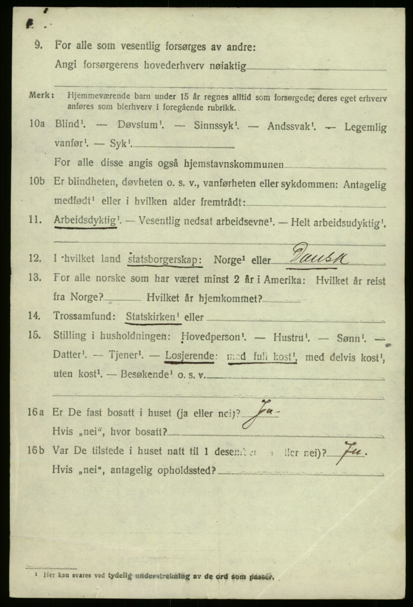 SAB, 1920 census for Sør-Vågsøy, 1920, p. 1499