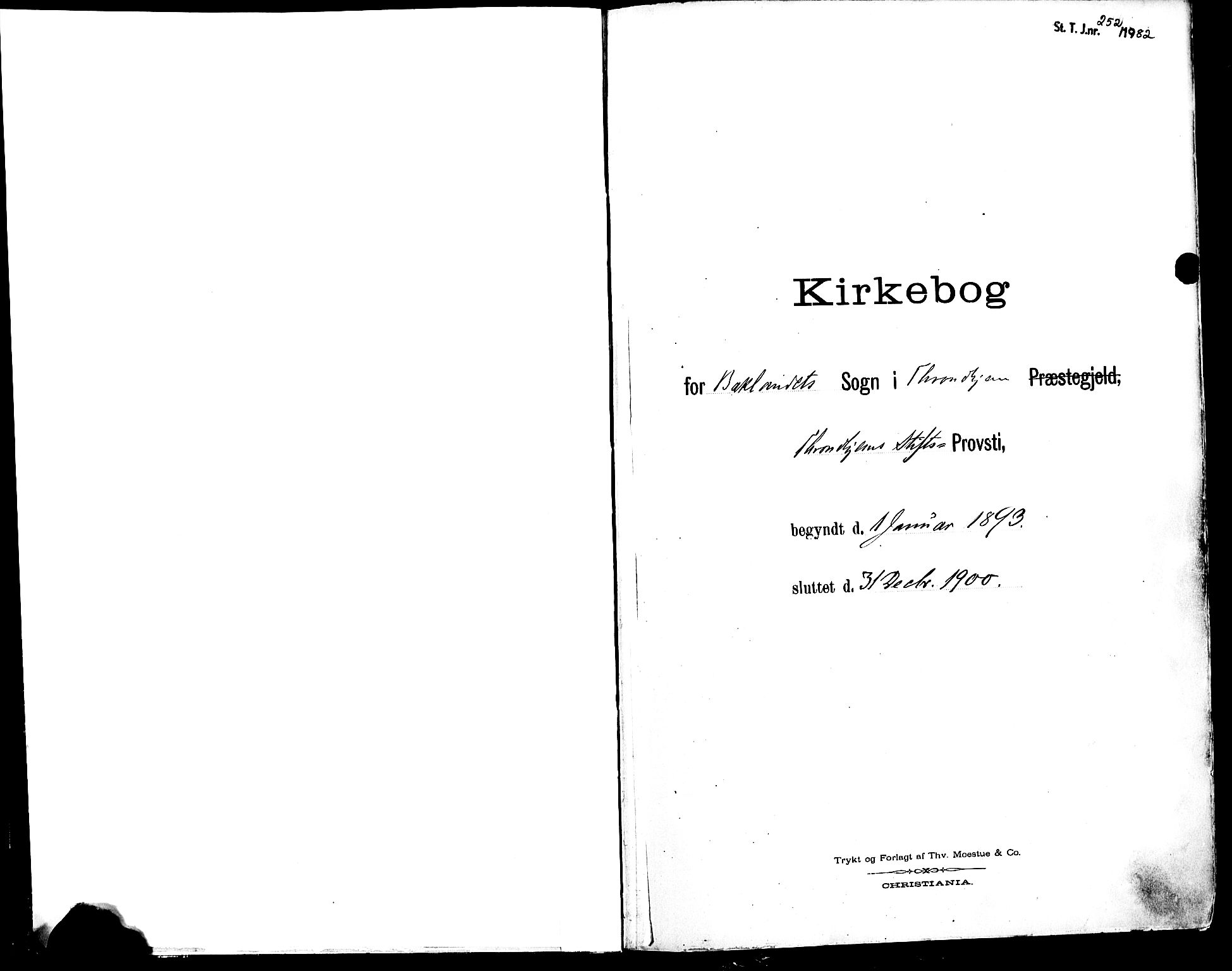 Ministerialprotokoller, klokkerbøker og fødselsregistre - Sør-Trøndelag, SAT/A-1456/604/L0197: Parish register (official) no. 604A18, 1893-1900