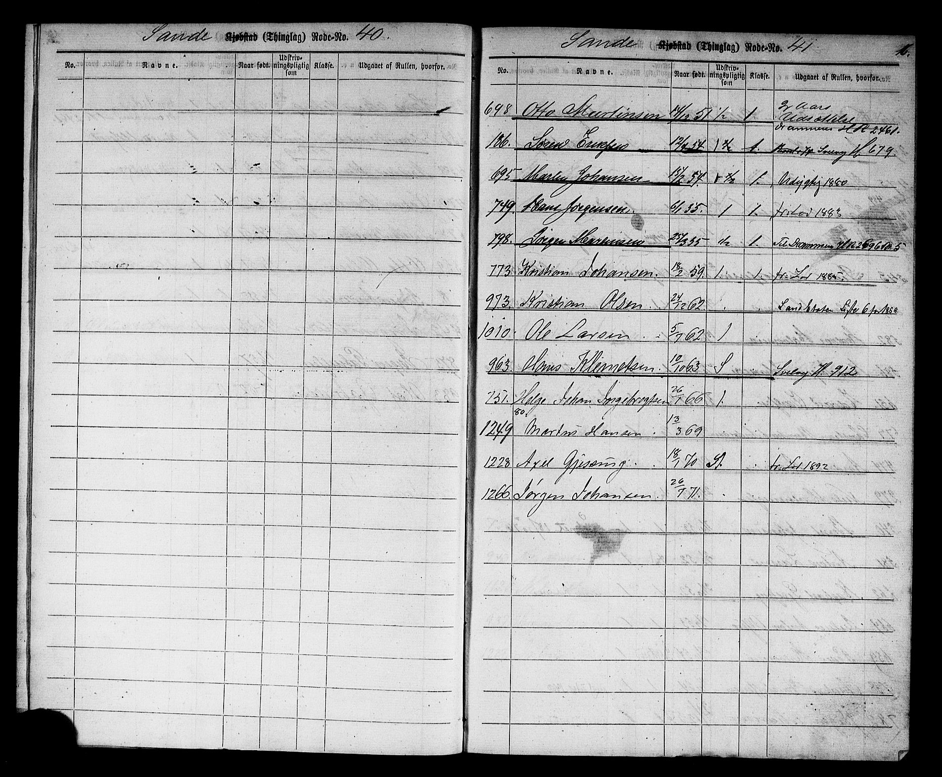 Holmestrand innrulleringskontor, AV/SAKO-A-1151/G/Gb/L0002: Utskrivningsregisterrulle, 1870-1890, p. 22