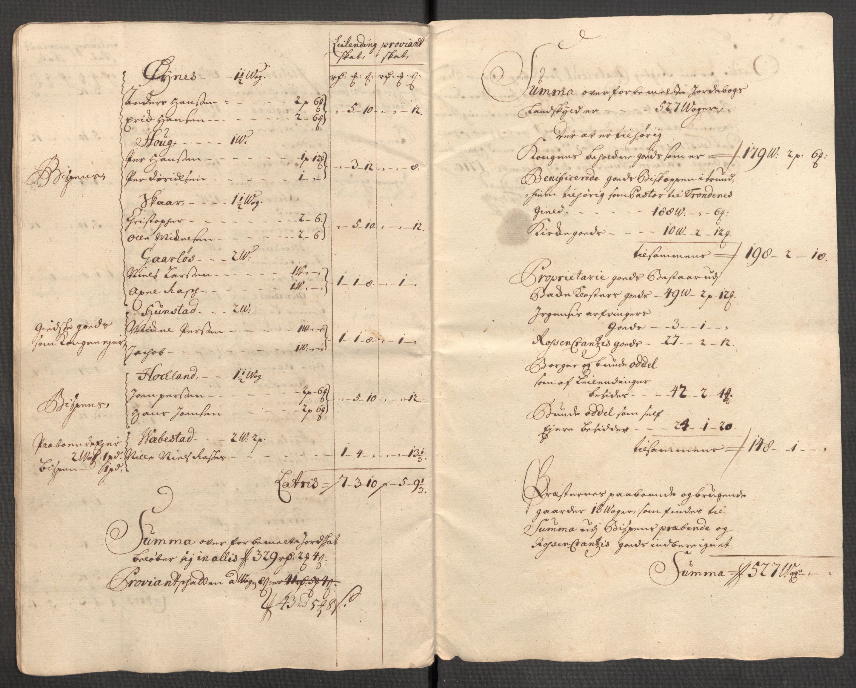 Rentekammeret inntil 1814, Reviderte regnskaper, Fogderegnskap, AV/RA-EA-4092/R68/L4757: Fogderegnskap Senja og Troms, 1708-1710, p. 250