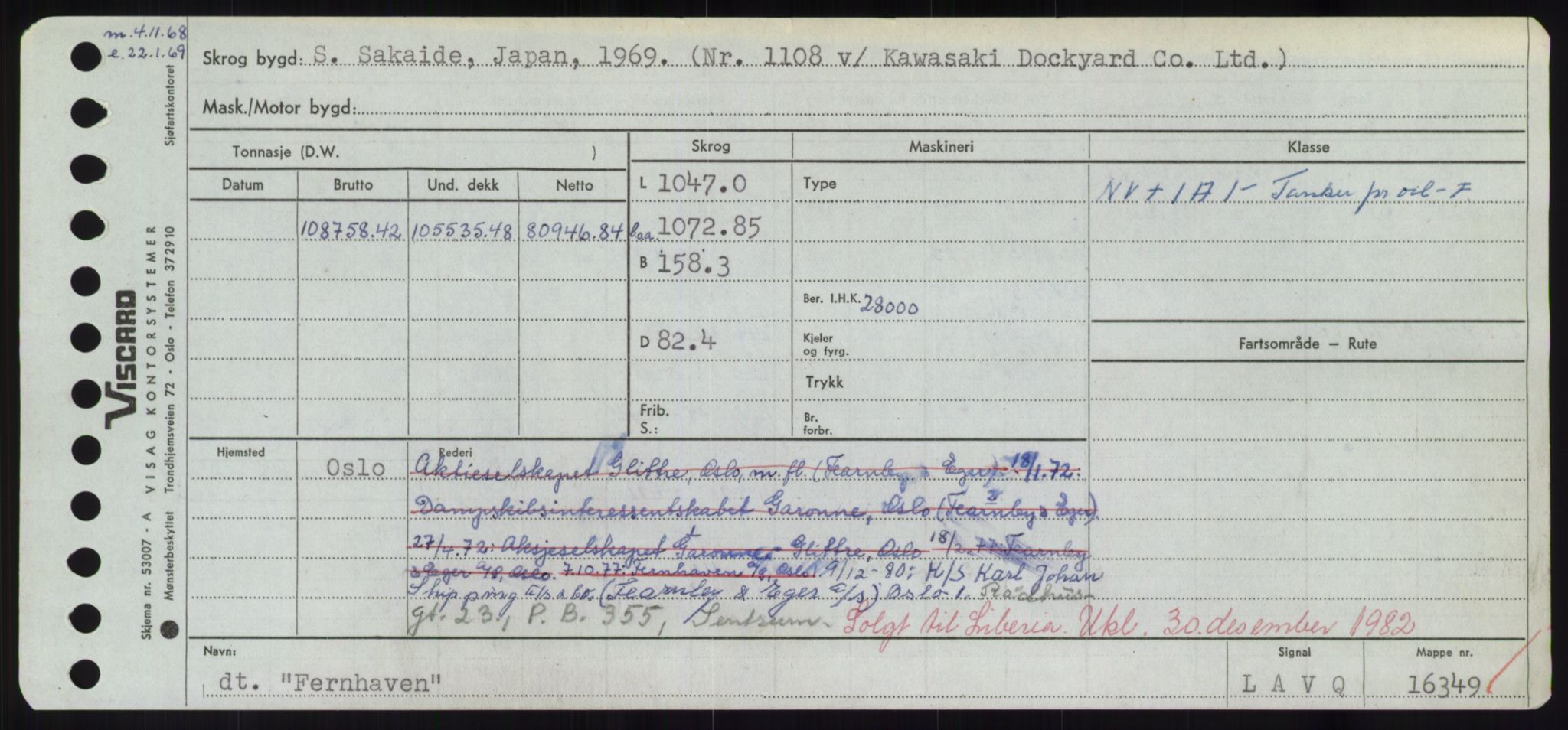 Sjøfartsdirektoratet med forløpere, Skipsmålingen, RA/S-1627/H/Hd/L0010: Fartøy, F-Fjø, p. 369