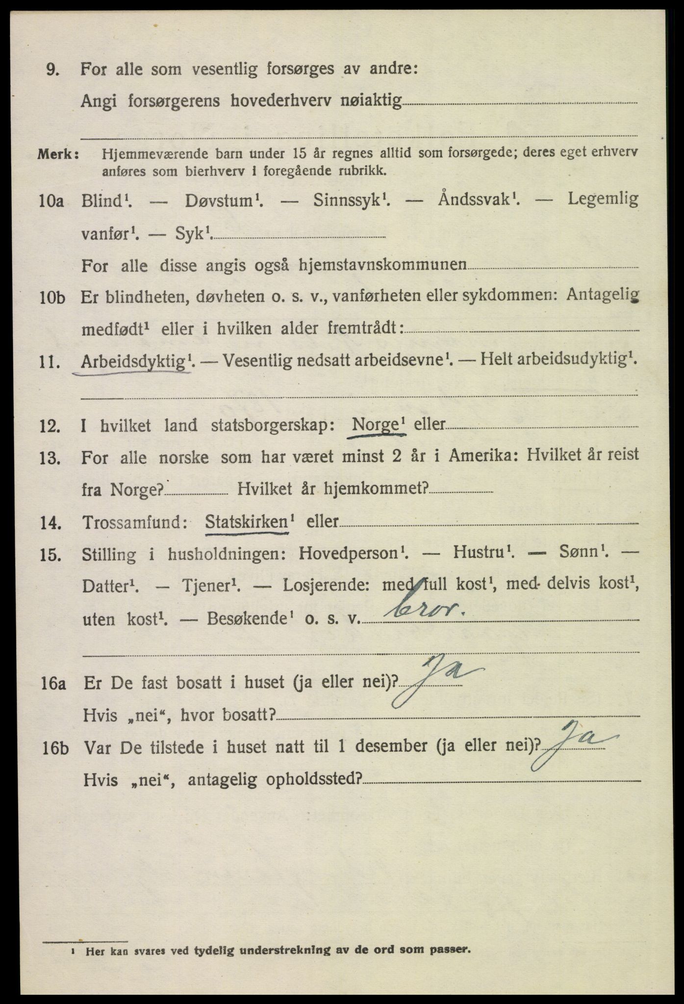 SAH, 1920 census for Grue, 1920, p. 2490