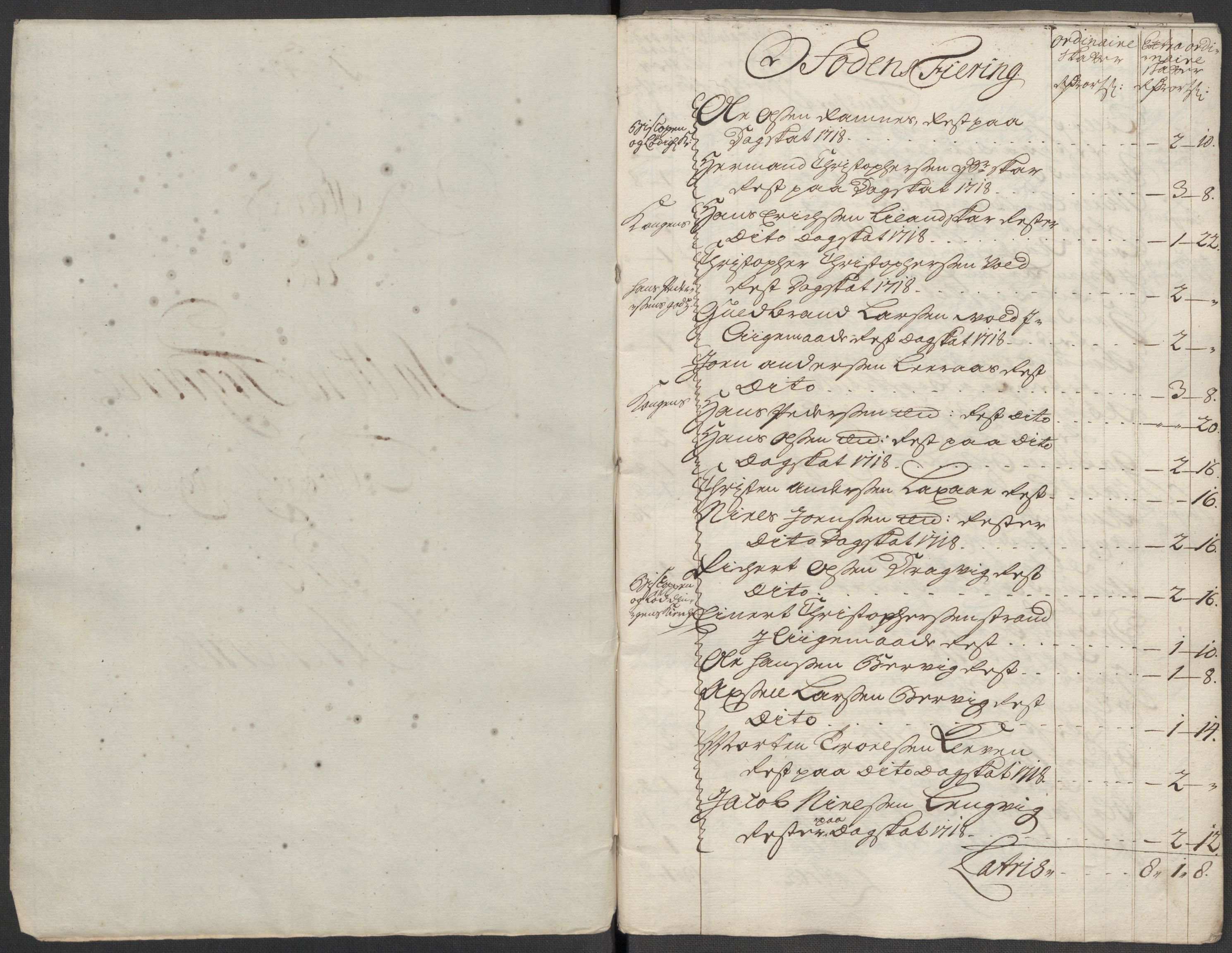 Rentekammeret inntil 1814, Reviderte regnskaper, Fogderegnskap, AV/RA-EA-4092/R66/L4588: Fogderegnskap Salten, 1718, p. 426