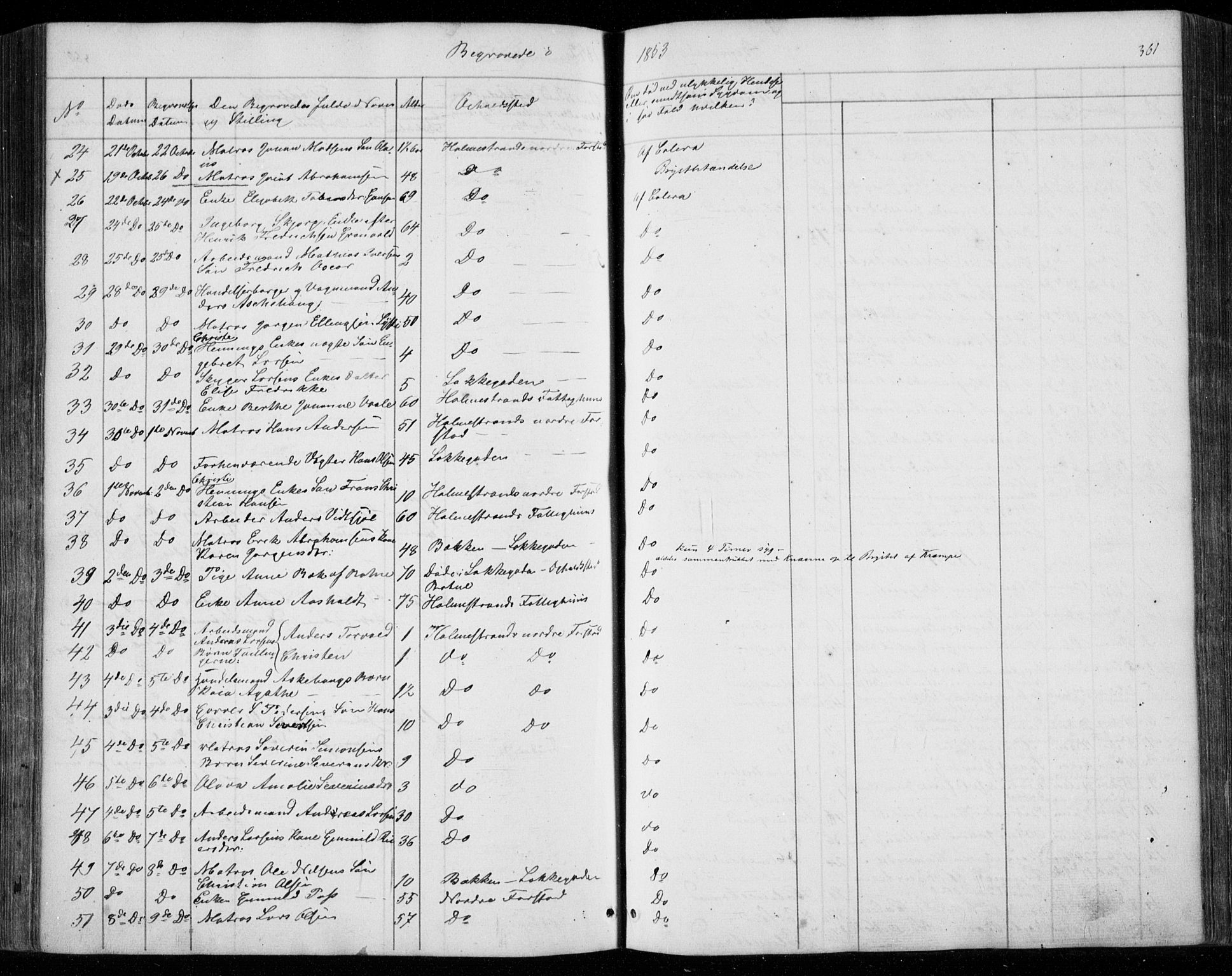 Holmestrand kirkebøker, AV/SAKO-A-346/F/Fa/L0002: Parish register (official) no. 2, 1840-1866, p. 361