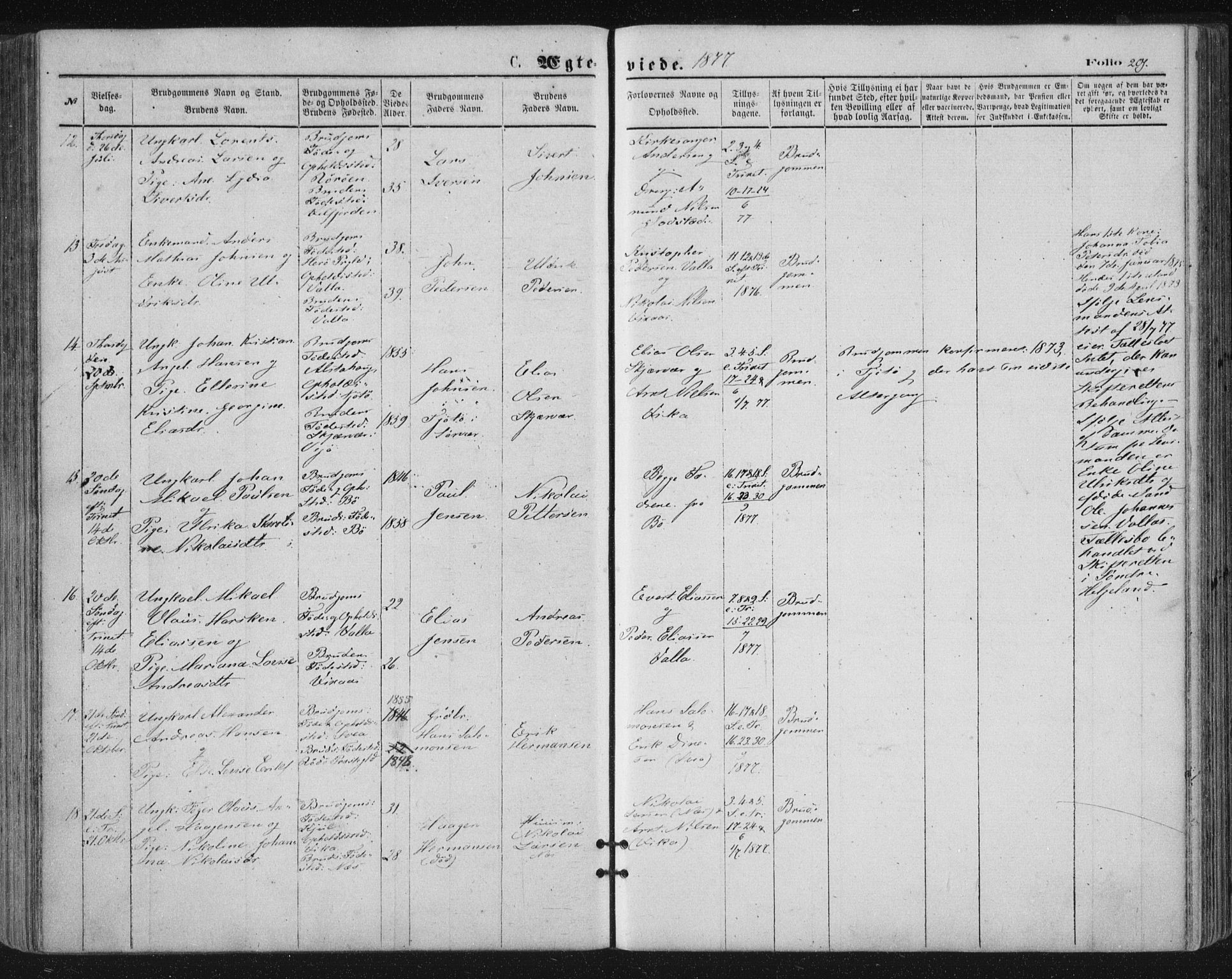 Ministerialprotokoller, klokkerbøker og fødselsregistre - Nordland, SAT/A-1459/816/L0241: Parish register (official) no. 816A07, 1870-1885, p. 201