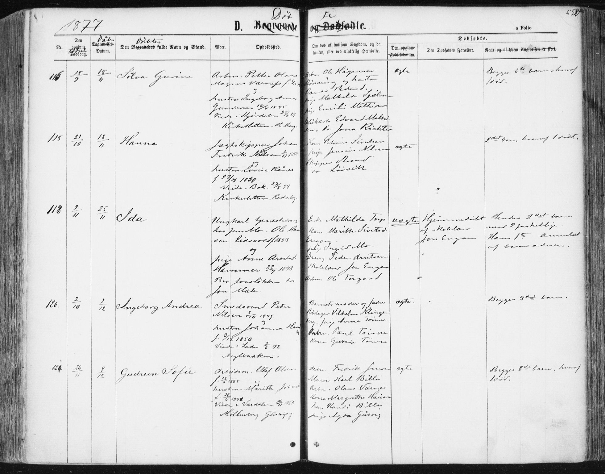 Ministerialprotokoller, klokkerbøker og fødselsregistre - Sør-Trøndelag, AV/SAT-A-1456/604/L0186: Parish register (official) no. 604A07, 1866-1877, p. 552