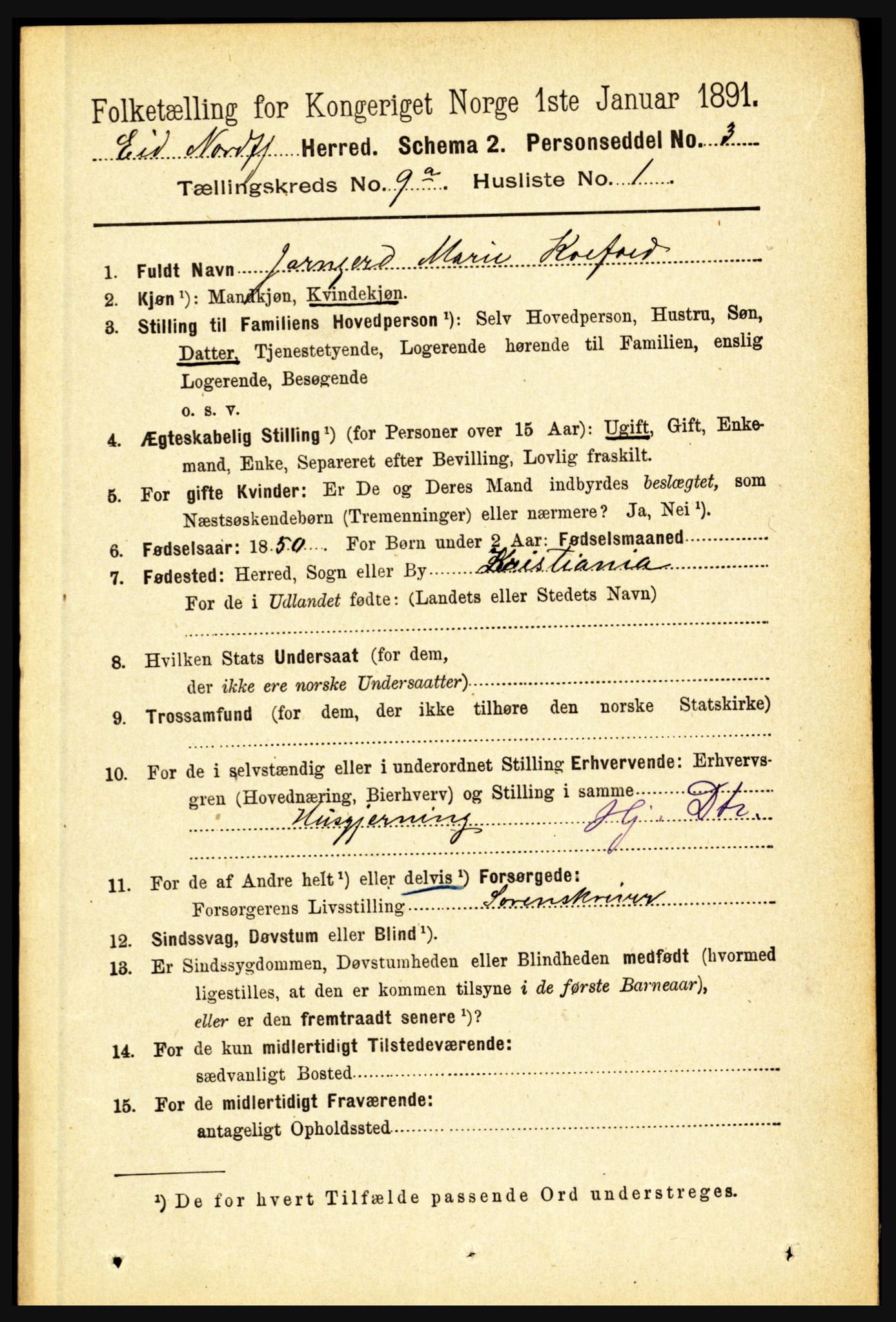 RA, 1891 census for 1443 Eid, 1891, p. 2192