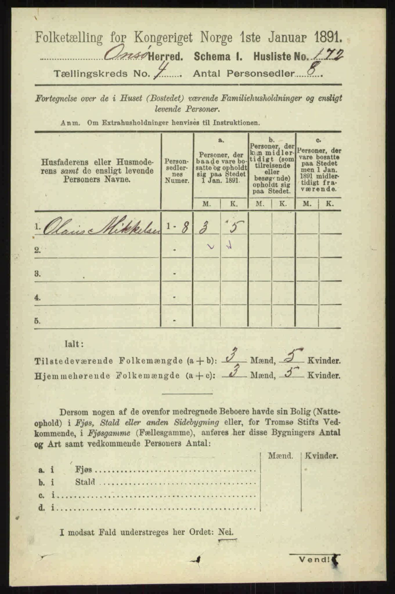 RA, 1891 census for 0134 Onsøy, 1891, p. 2721