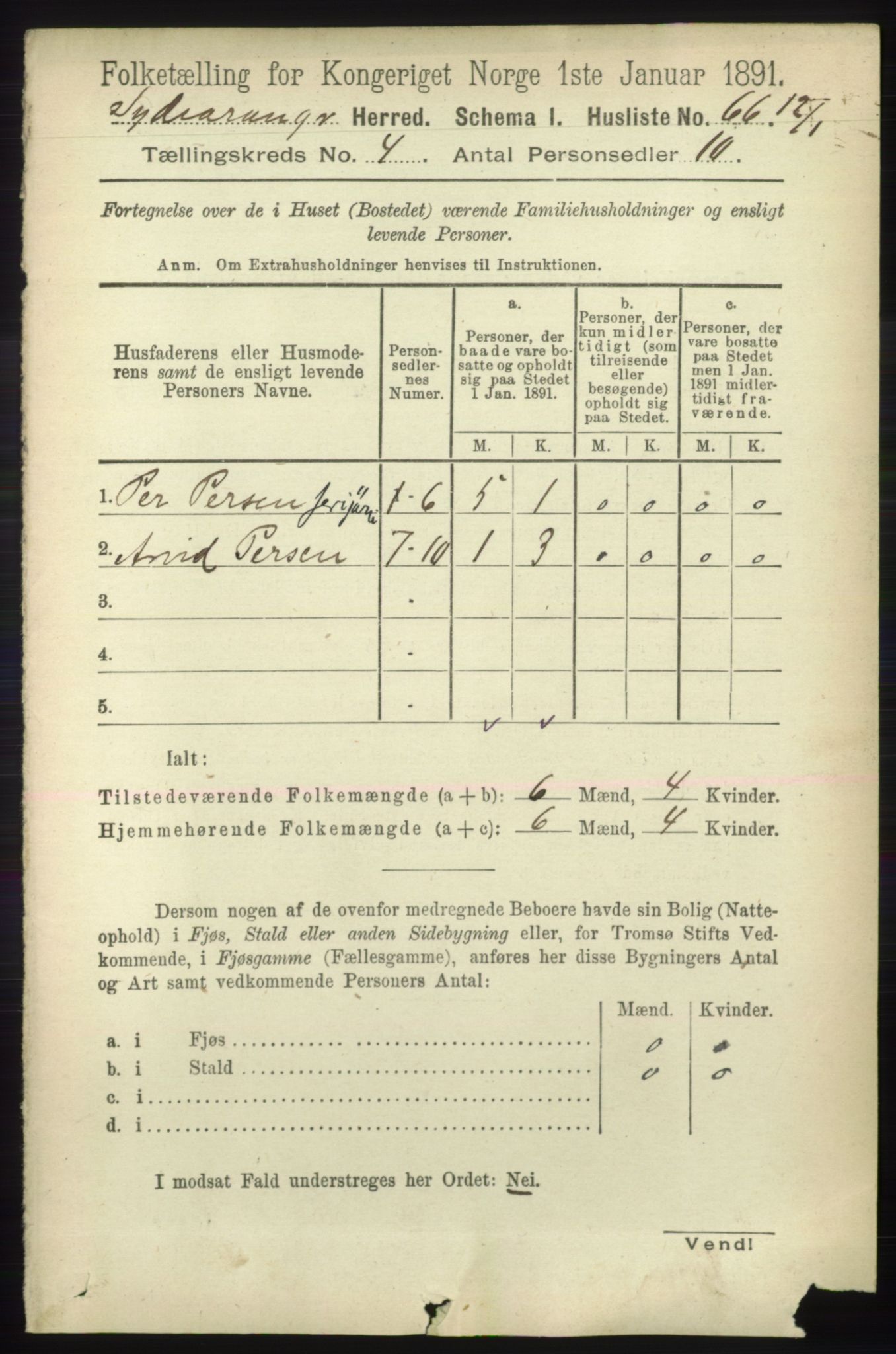 RA, 1891 census for 2030 Sør-Varanger, 1891, p. 1075